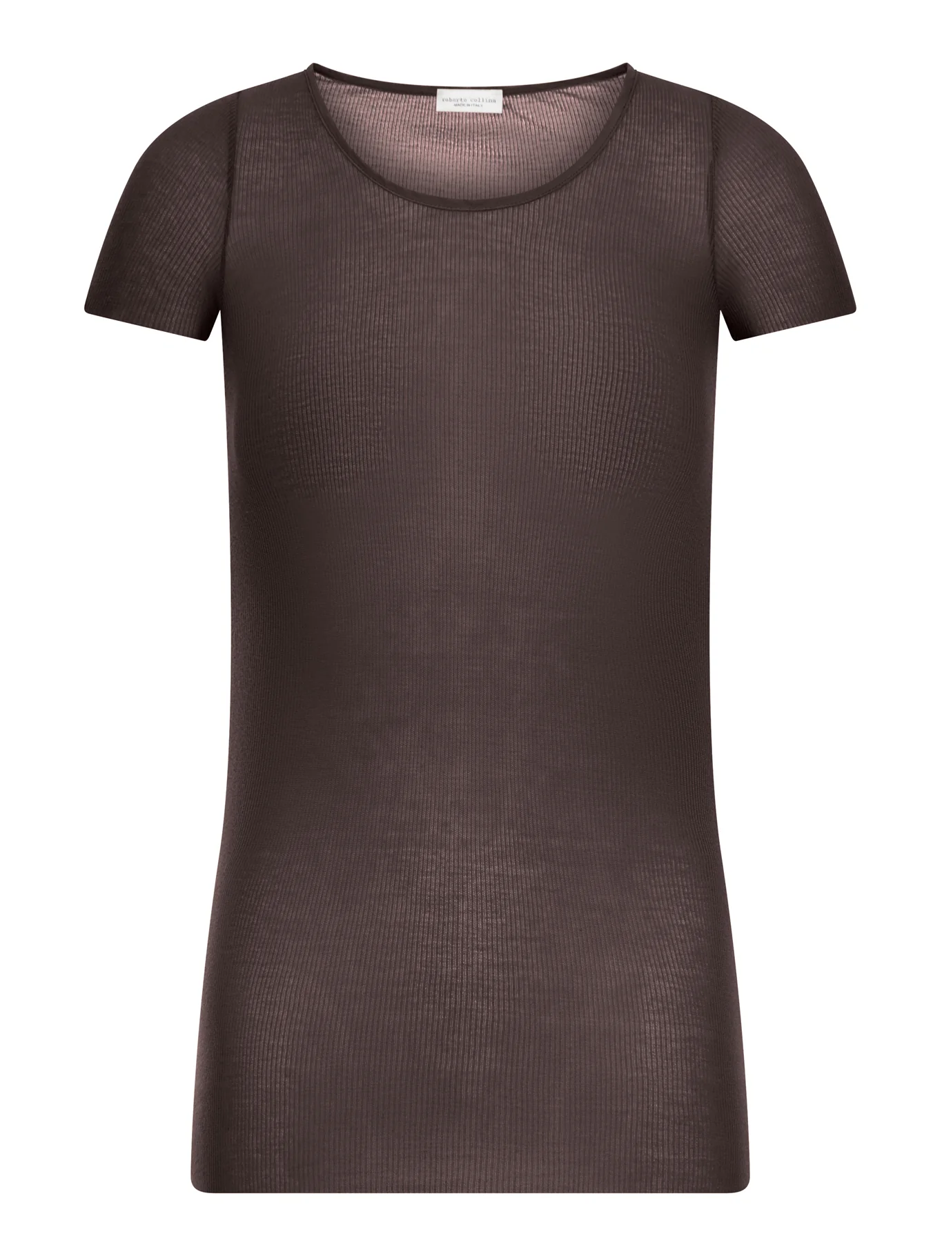 RIBBED KNIT T-SHIRT