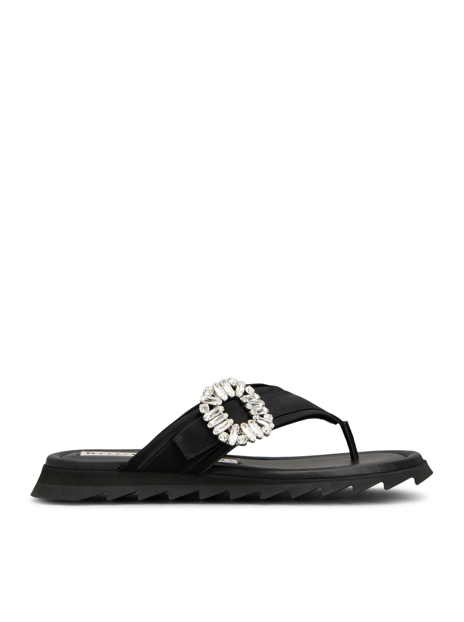 SLIDING FLIP FLAT IN SATIN