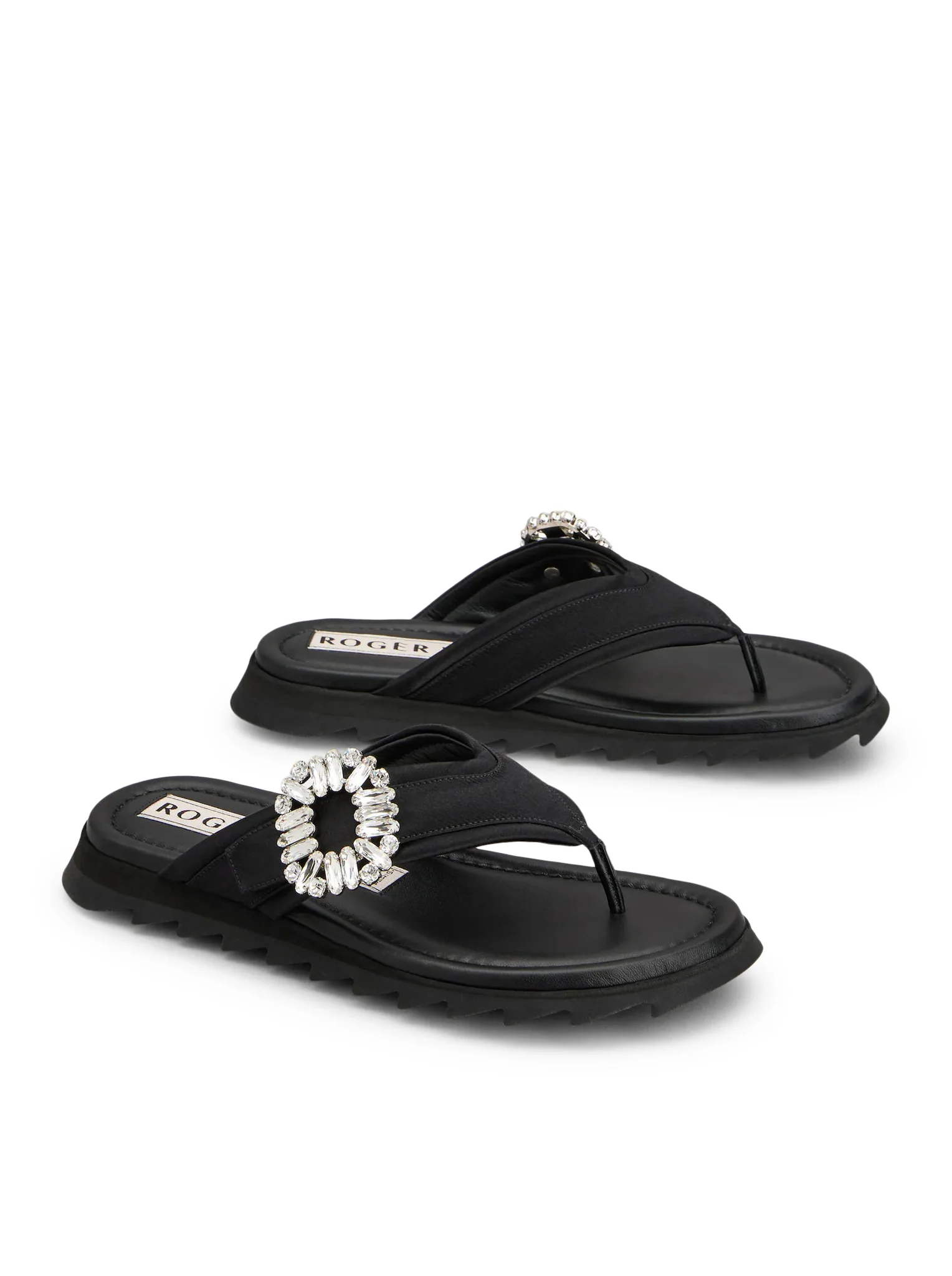 SLIDING FLIP FLAT IN SATIN - Image 2