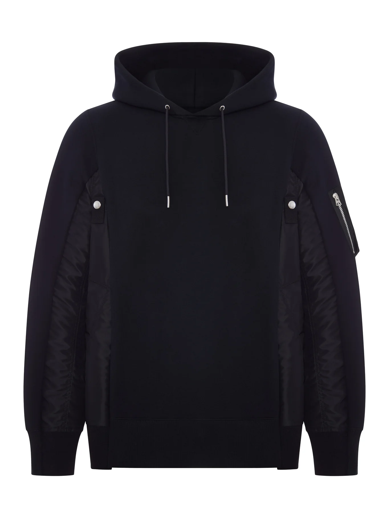 COTTON AND NYLON HOODIE