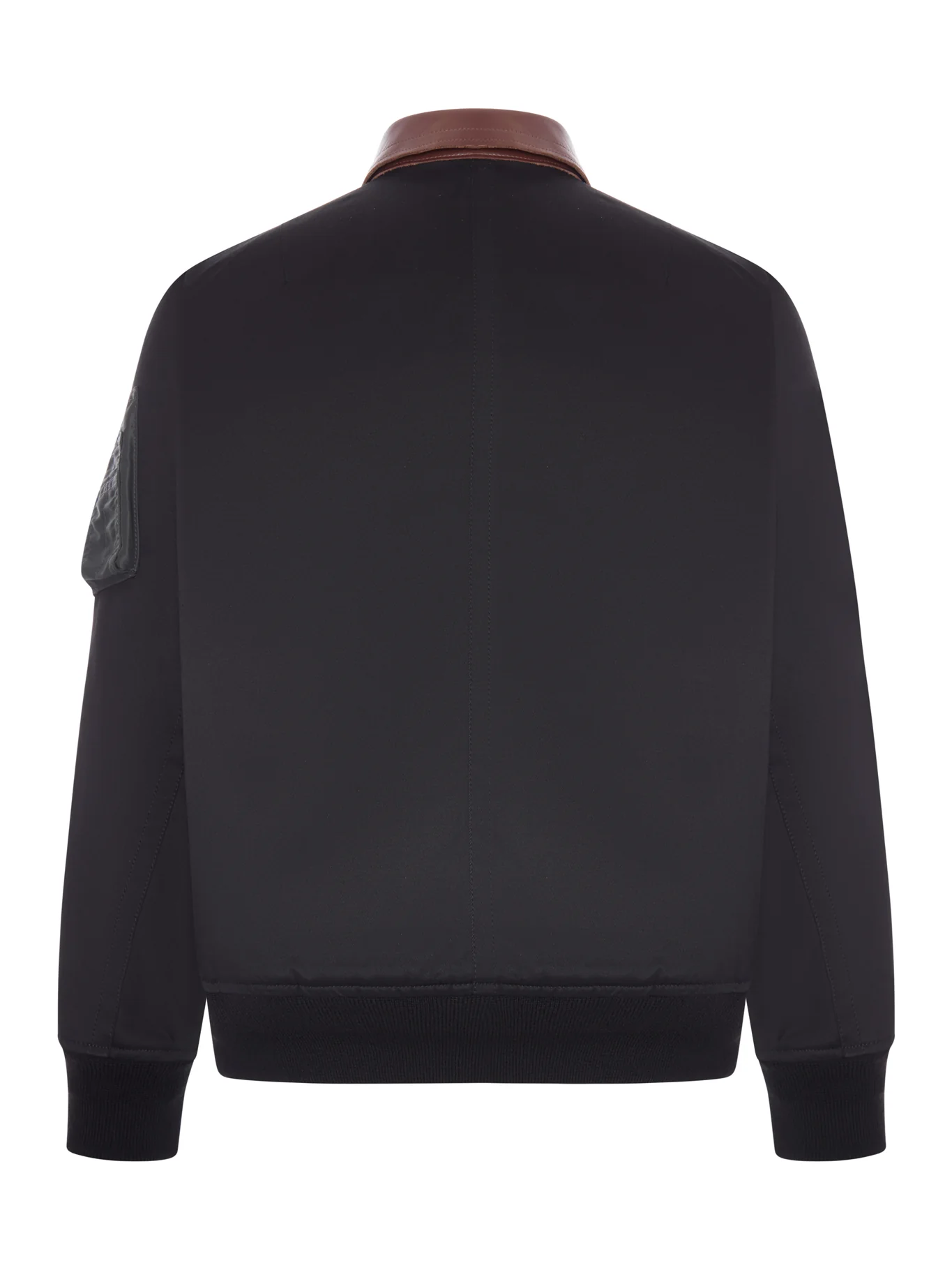 UTILITY BOMBER JACKET WITH LEATHER DETAILS - Image 2