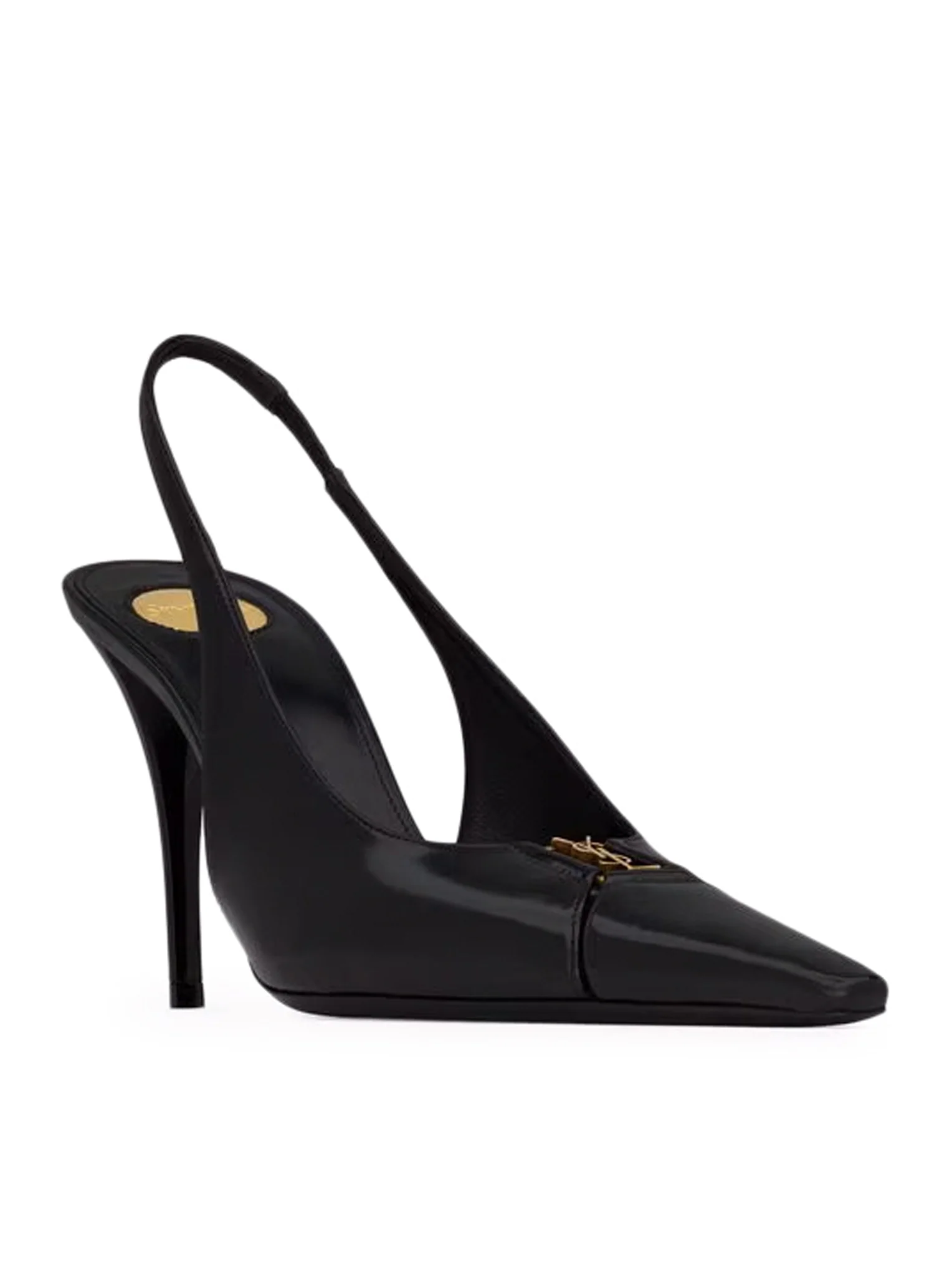 BABYLONE BRETEUIL OPEN BACK PUMP IN SMOOTH LEATHER - Image 2