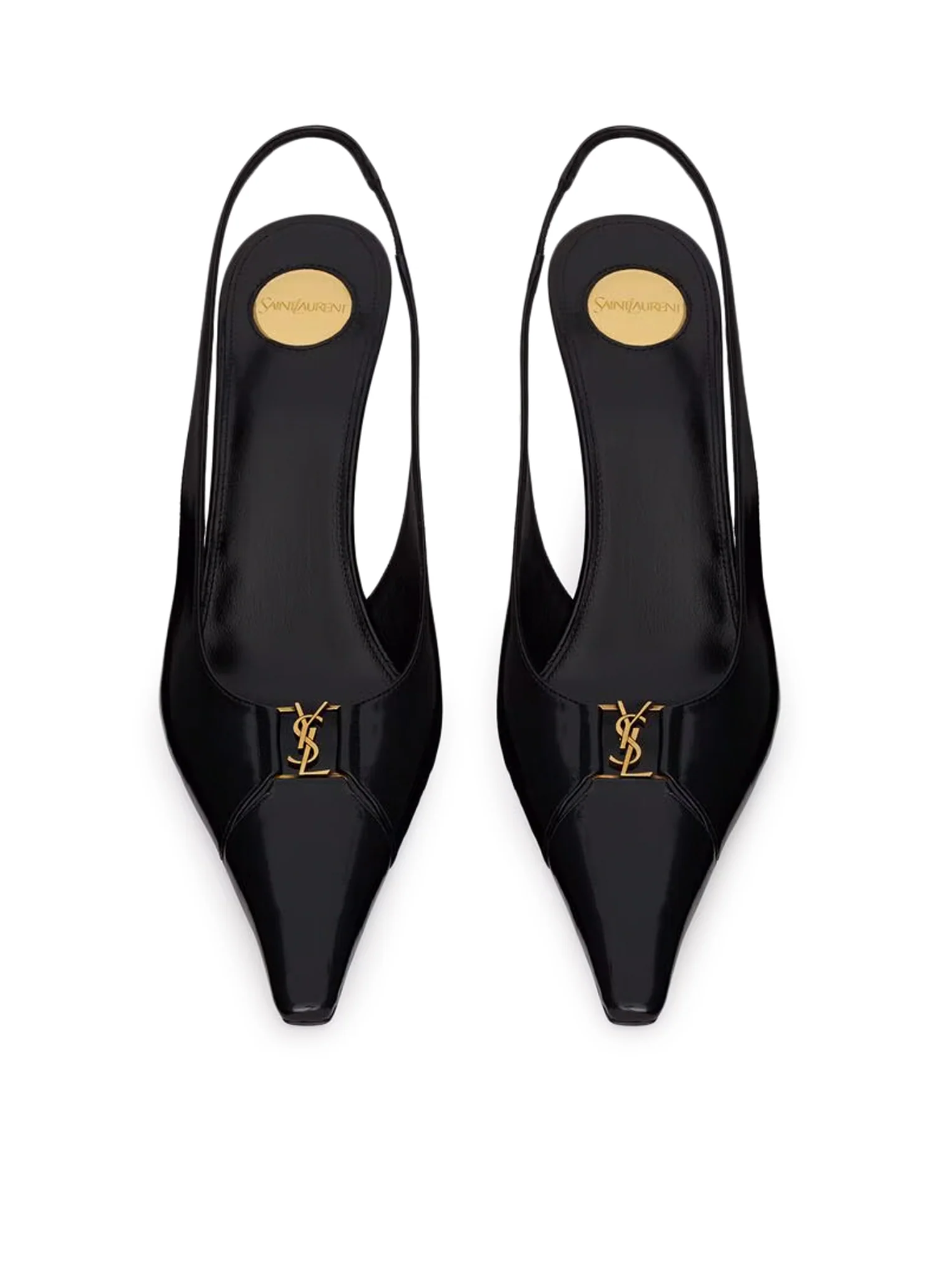 BABYLONE BRETEUIL OPEN BACK PUMP IN SMOOTH LEATHER - Image 3