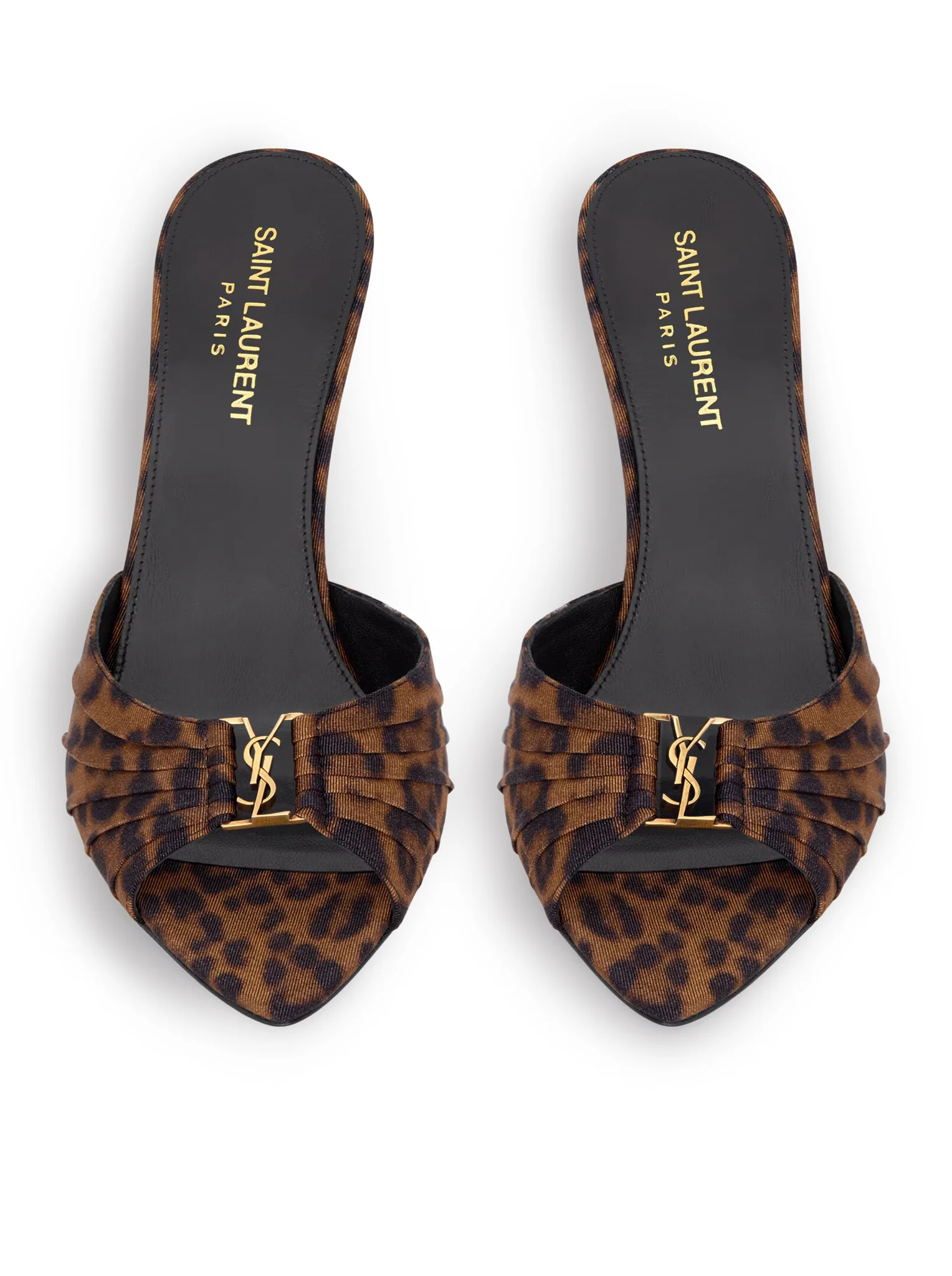 BABYLONE MULES IN LEOPARD-PRINT GROSGRAIN - Image 3