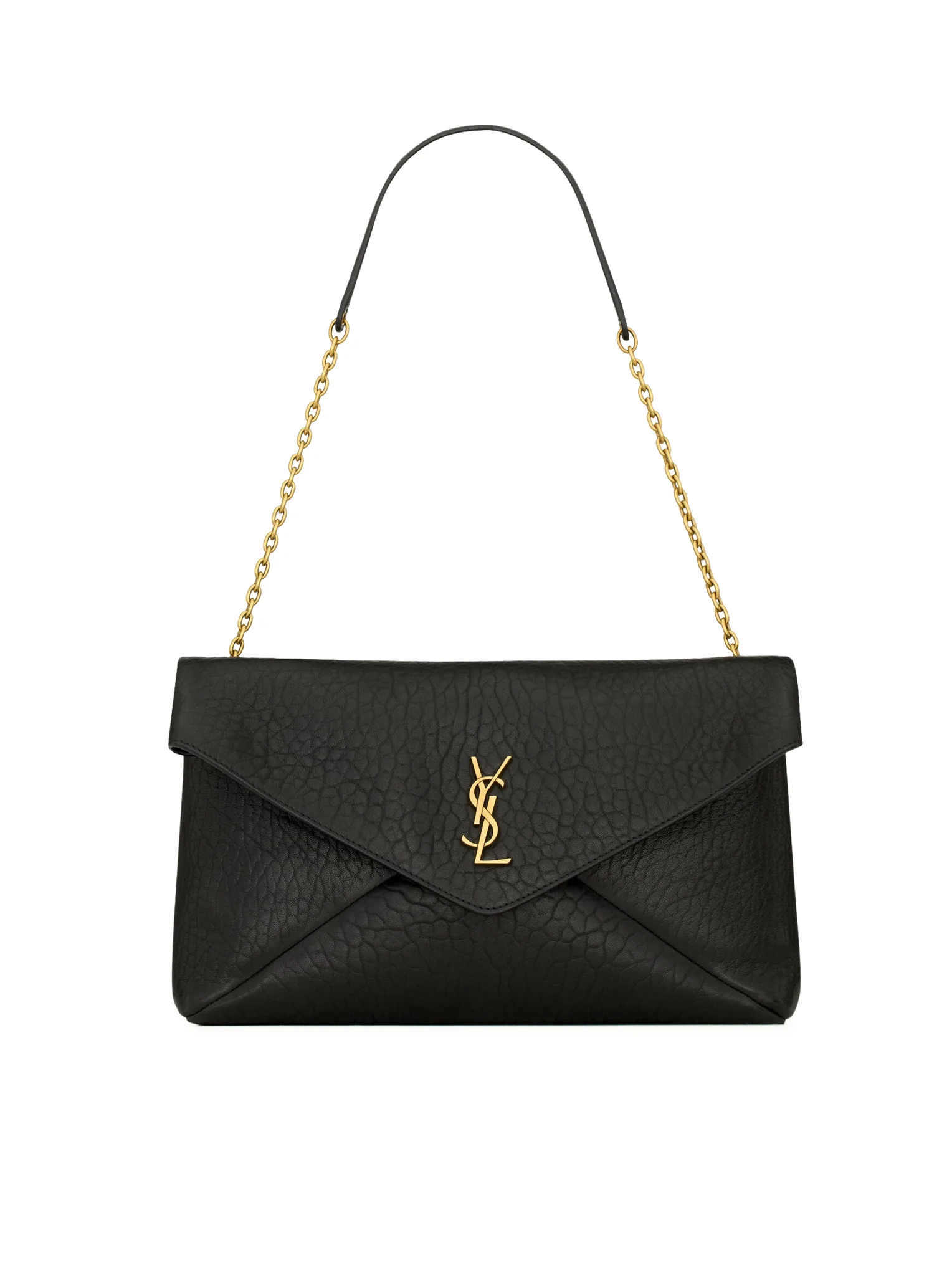 CASSANDRA CLUTCH BAG WITH CHAIN IN LAMBSKIN