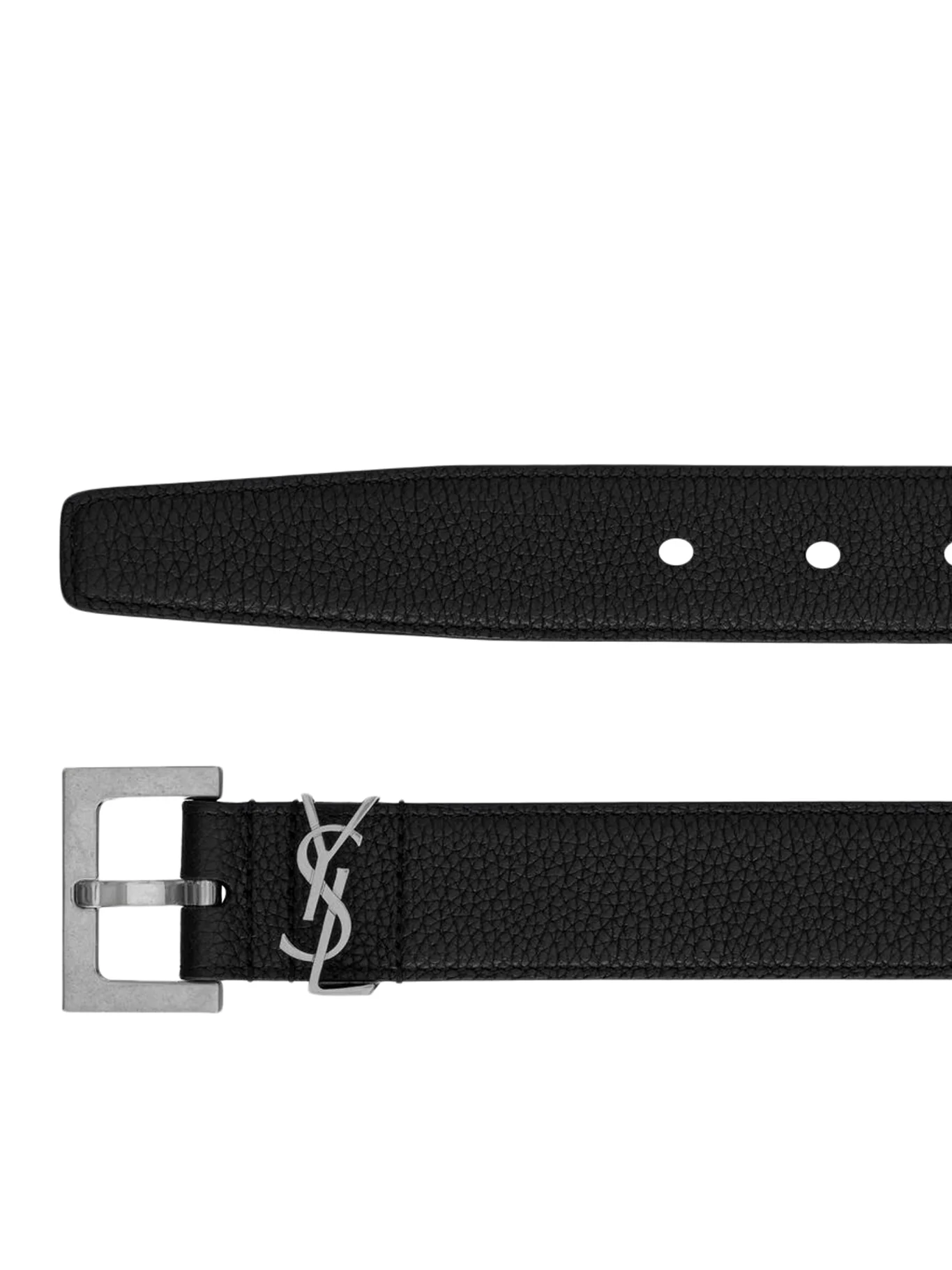 CASSANDRE BELT IN HAMMERED LEATHER WITH SQUARE BUCKLE - Image 2