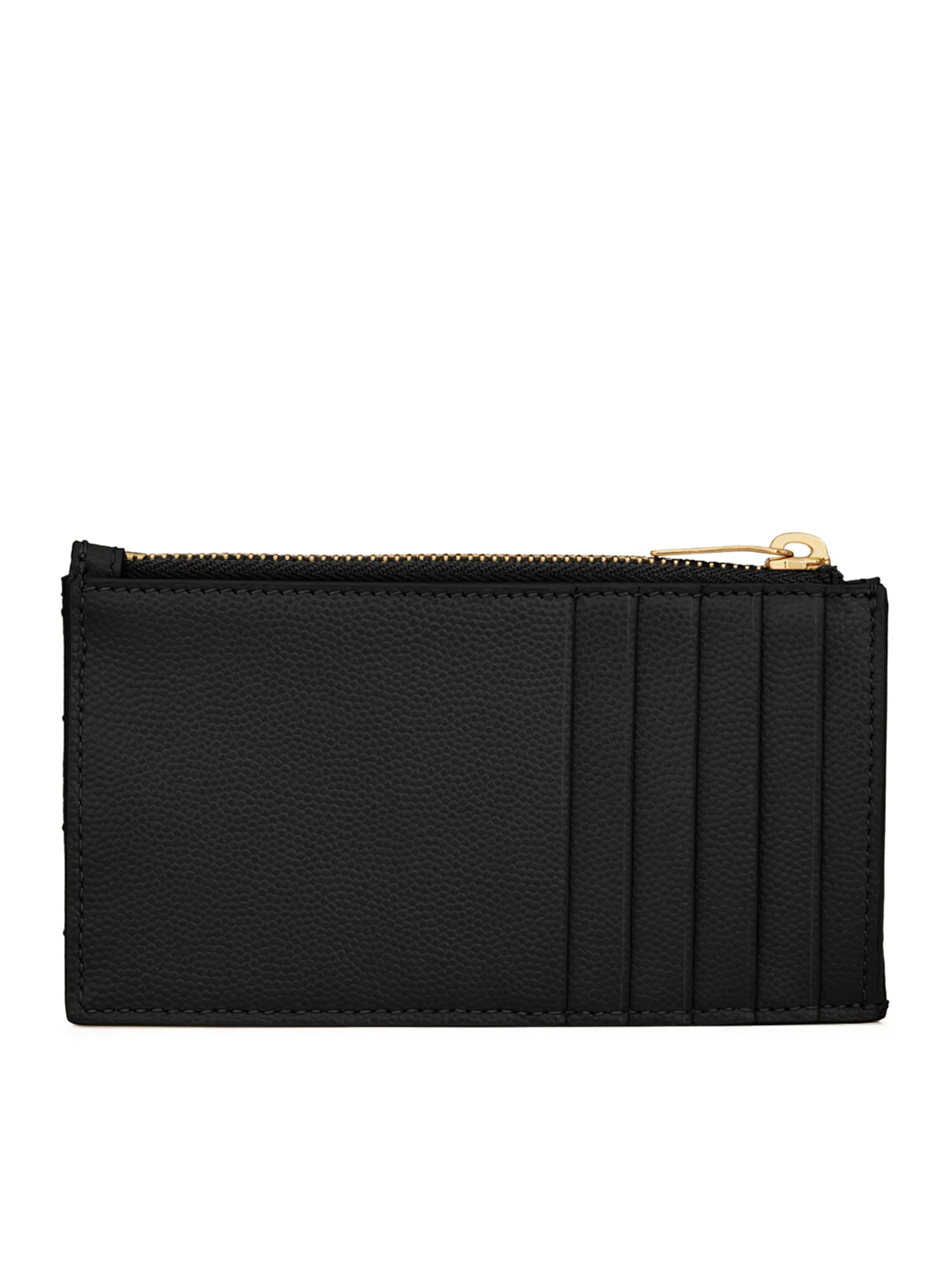 CASSANDRE MATELASSÉ FRAGMENTS CARD HOLDER WITH ZIP IN POWDER GRAIN EMBOSSED LEATHER - Image 2