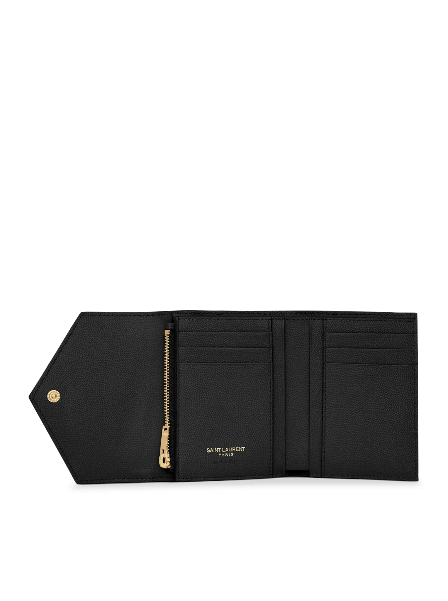 CASSANDRE MATELASSÉ COMPACT TRI-FOLD WALLET IN GRAIN DE POUDRE EMBOSSED LEATHER - Image 4