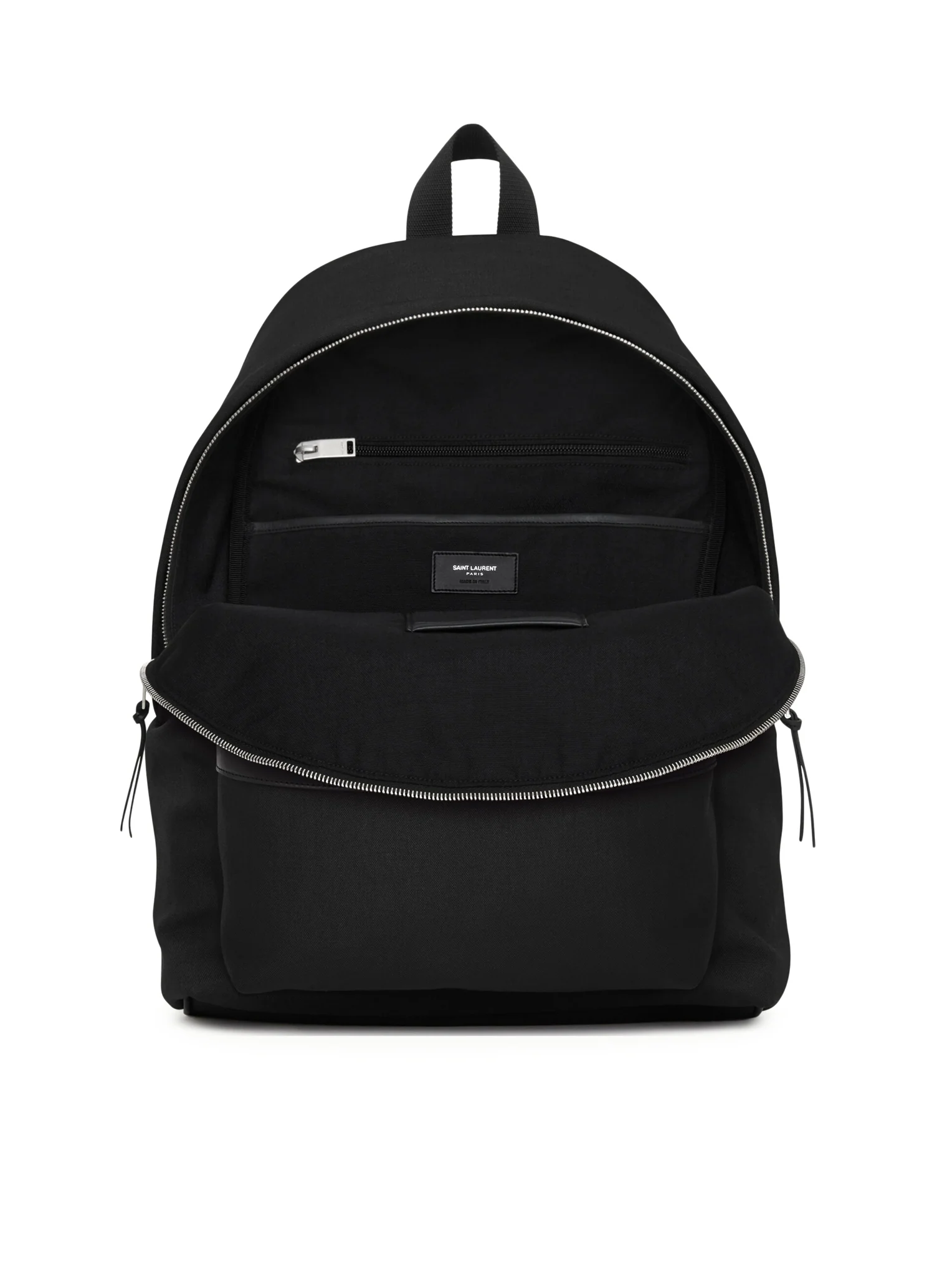 CITY BACKPACK IN CANVAS, NYLON AND LEATHER - Image 4