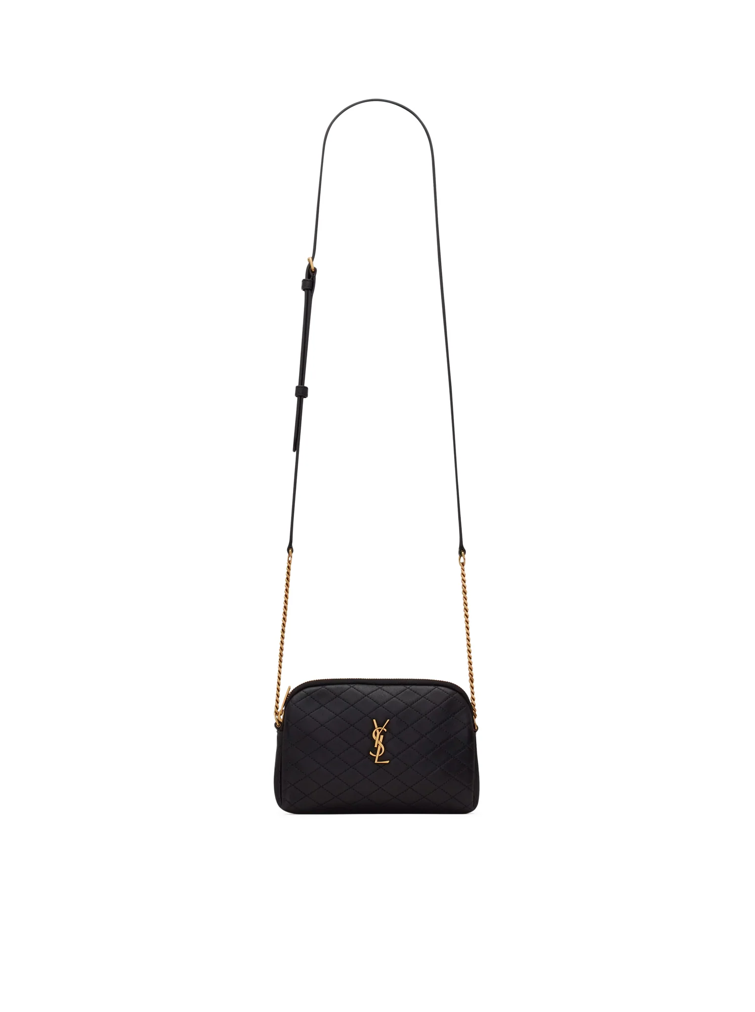 CLUTCH WITH ZIP GABY IN QUILTED LAMBSKIN