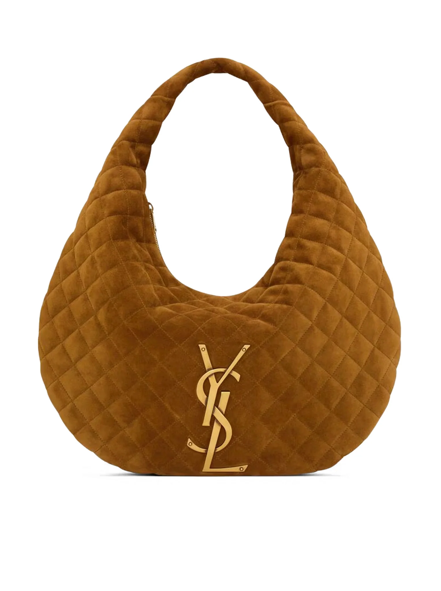 ICARE QUILTED SUEDE HOBO BAG