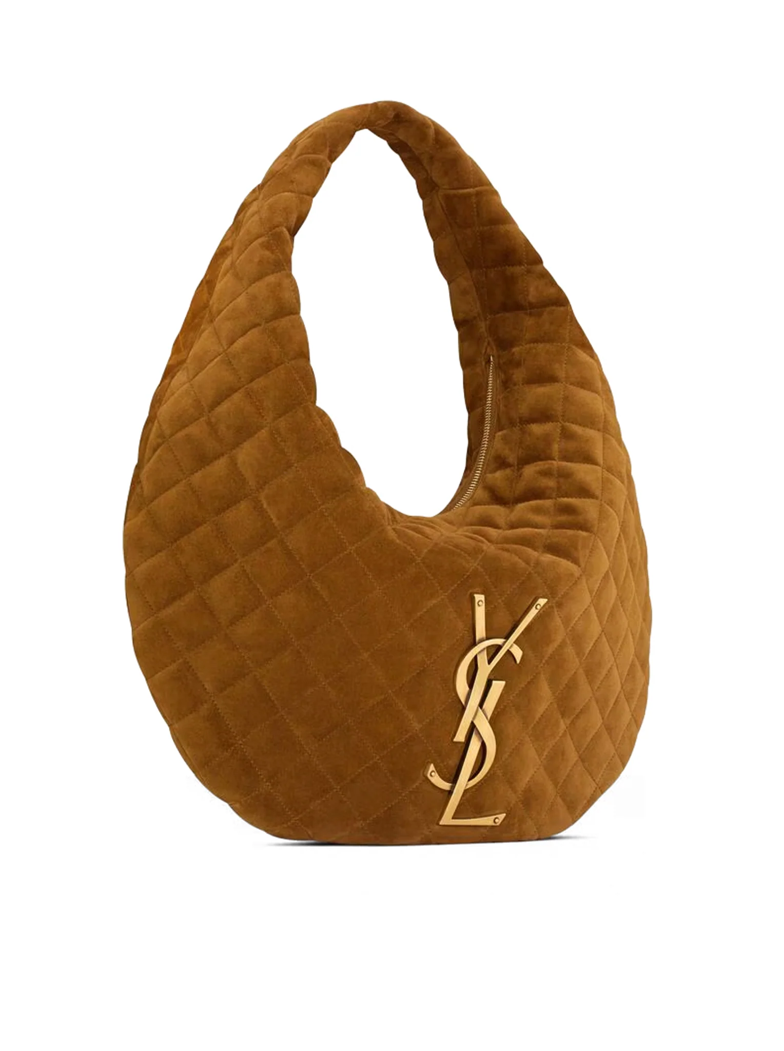 ICARE QUILTED SUEDE HOBO BAG - Image 2