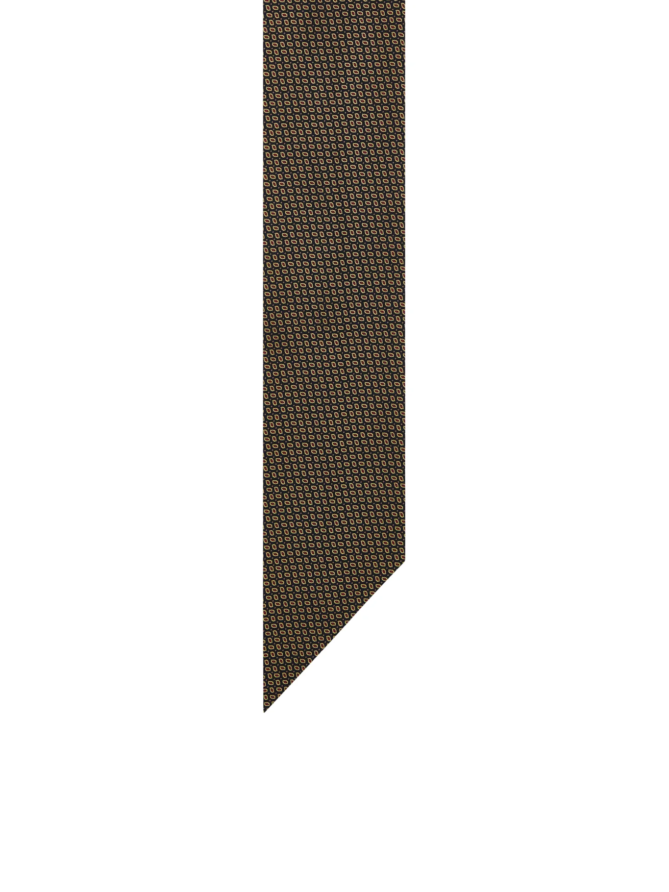 LAVALLIÈRE SCARF IN SILK TWILL WITH MICRO PAISLEY PRINT - Image 2