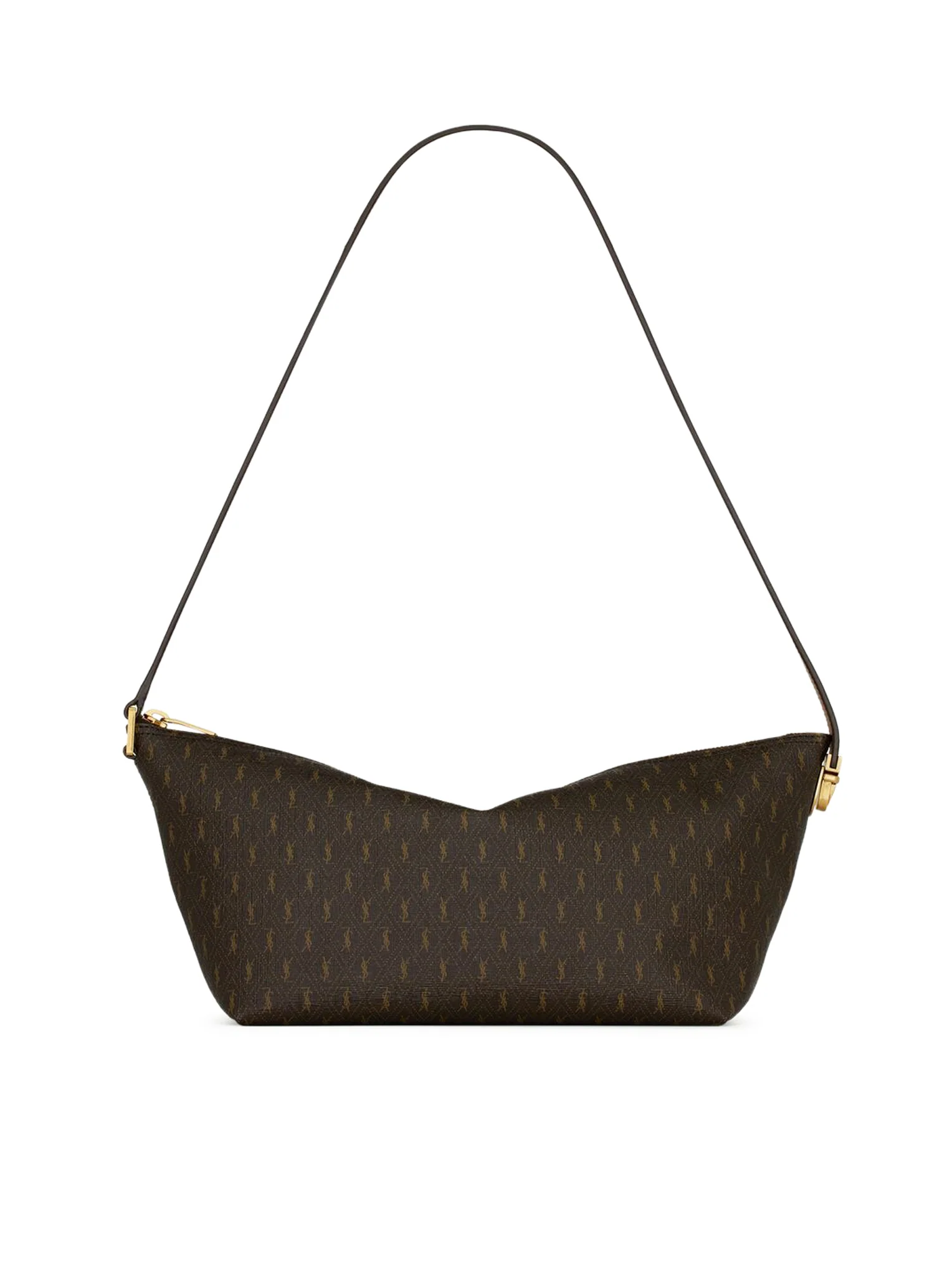 LE MONOGRAMME SHOULDER BAG IN MONOGRAM CANVAS AND SMOOTH LEATHER