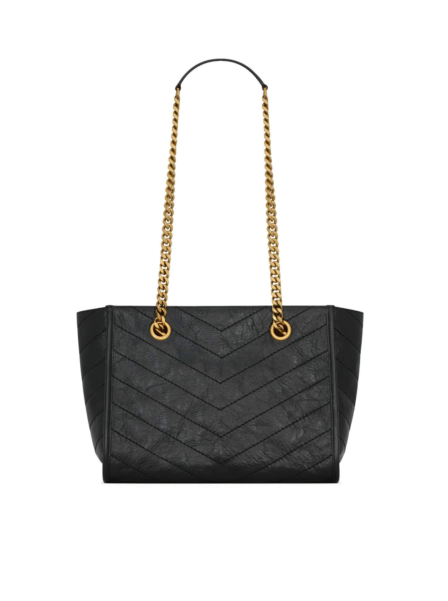 NIKI SMALL VINTAGE LEATHER SHOPPING BAG - Image 3