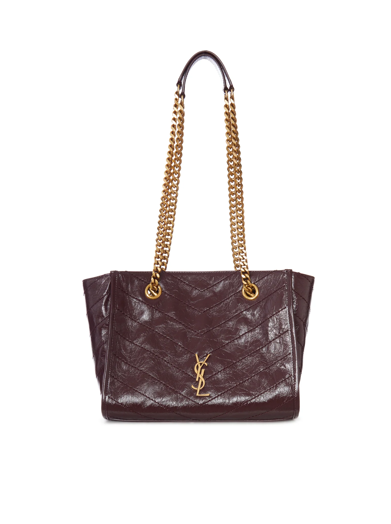 NIKI SMALL VINTAGE LEATHER SHOPPING BAG