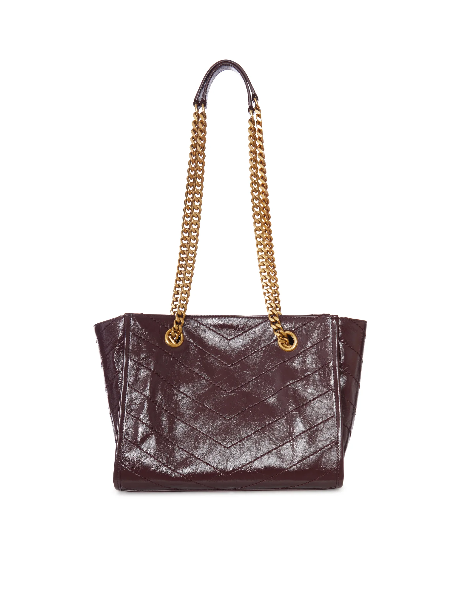 NIKI SMALL VINTAGE LEATHER SHOPPING BAG - Image 3