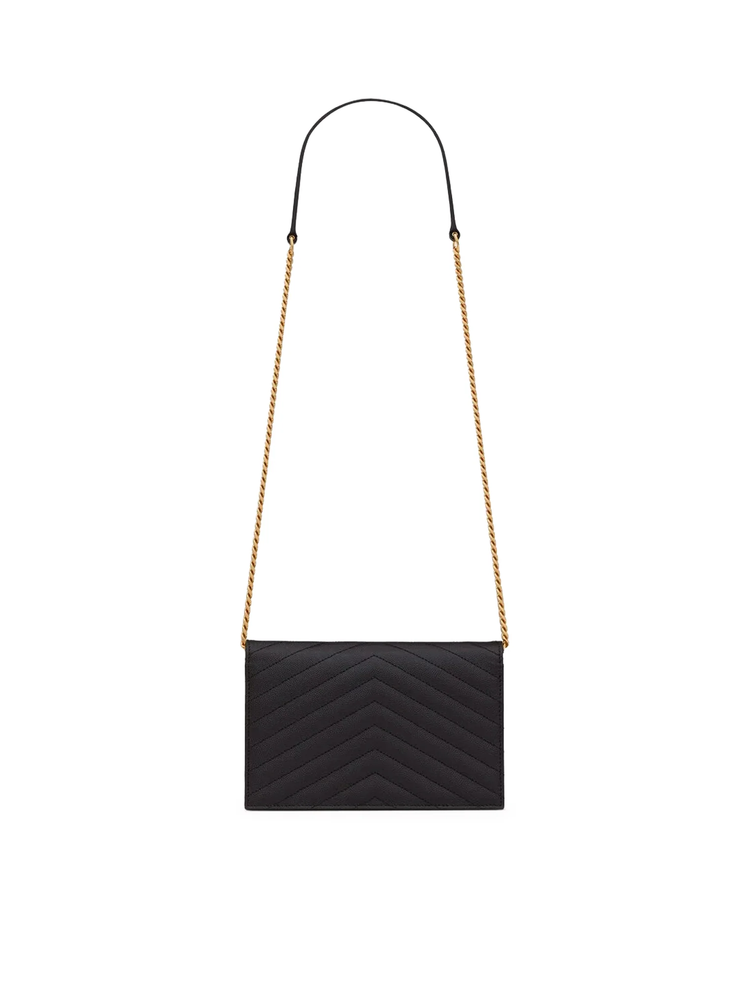 CLASSIC CASSANDRE CHAIN ENVELOPE CLUTCH IN GRAIN DE POUDRE LEATHER - Image 3