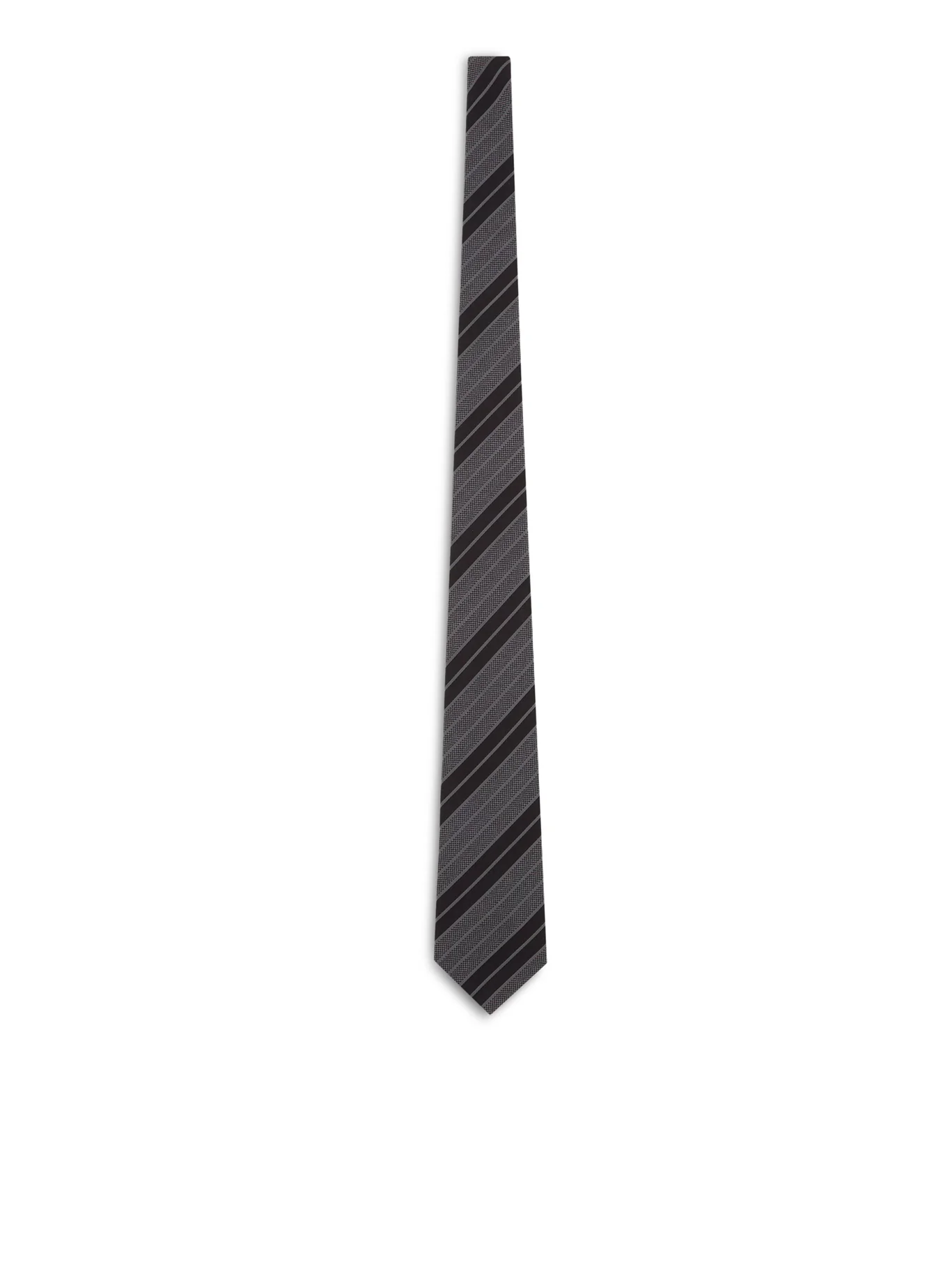 WIDE-STRIPE SILK JACQUARD TIE