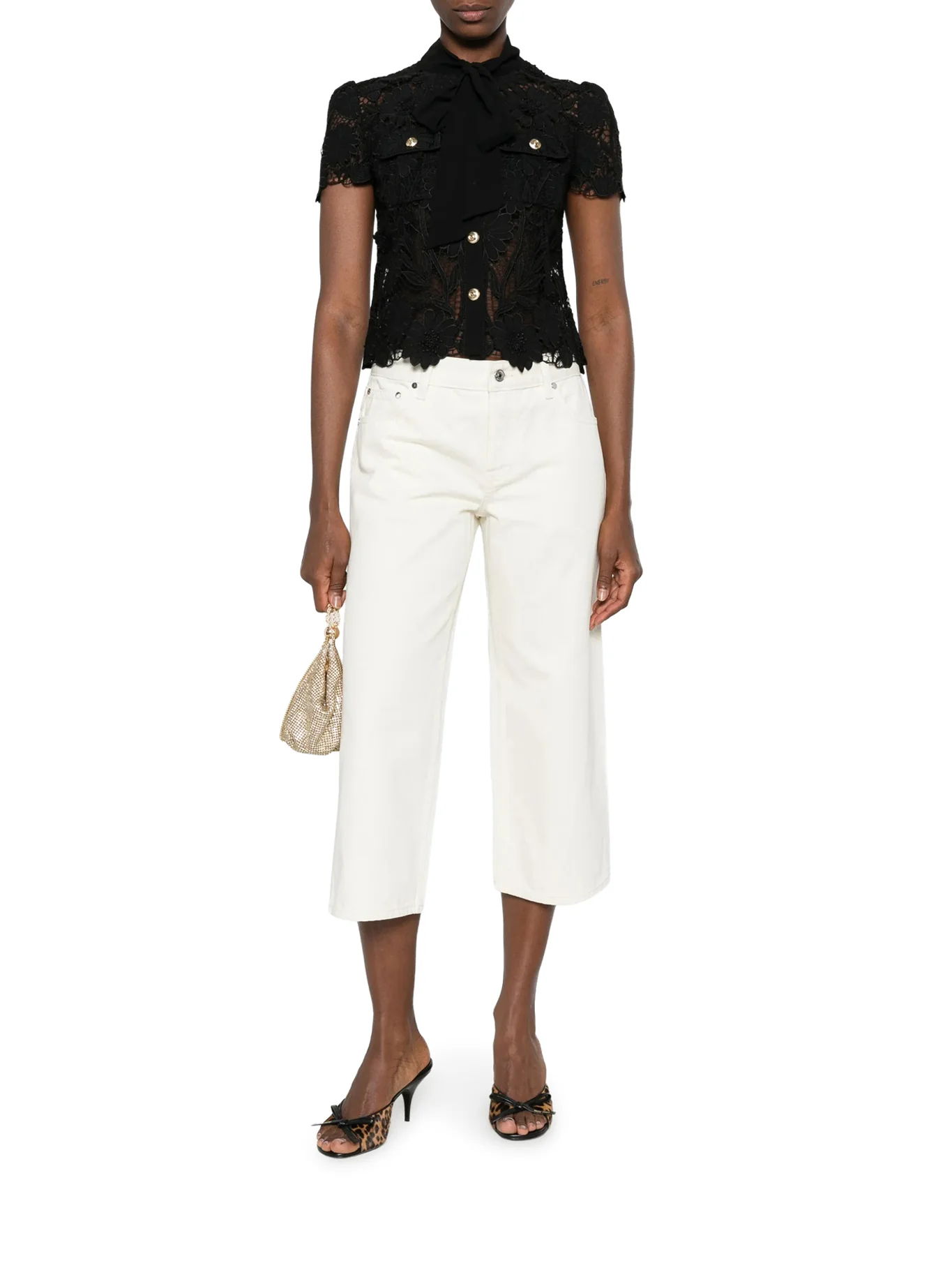 BLACK TOP WITH NECK TIES - Image 2