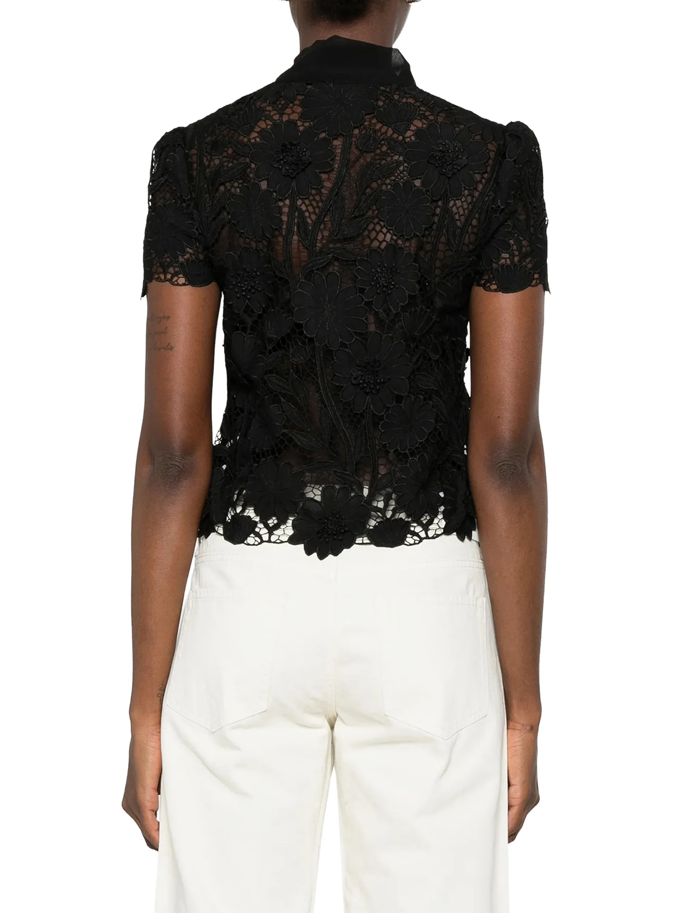BLACK TOP WITH NECK TIES - Image 4