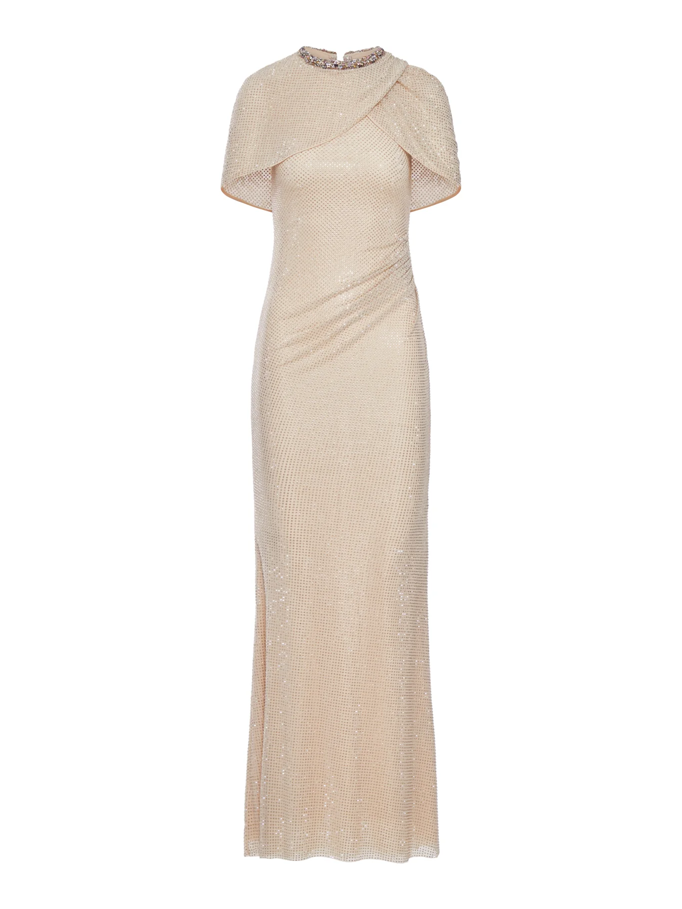 LONG DRESS WITH RHINESTONE