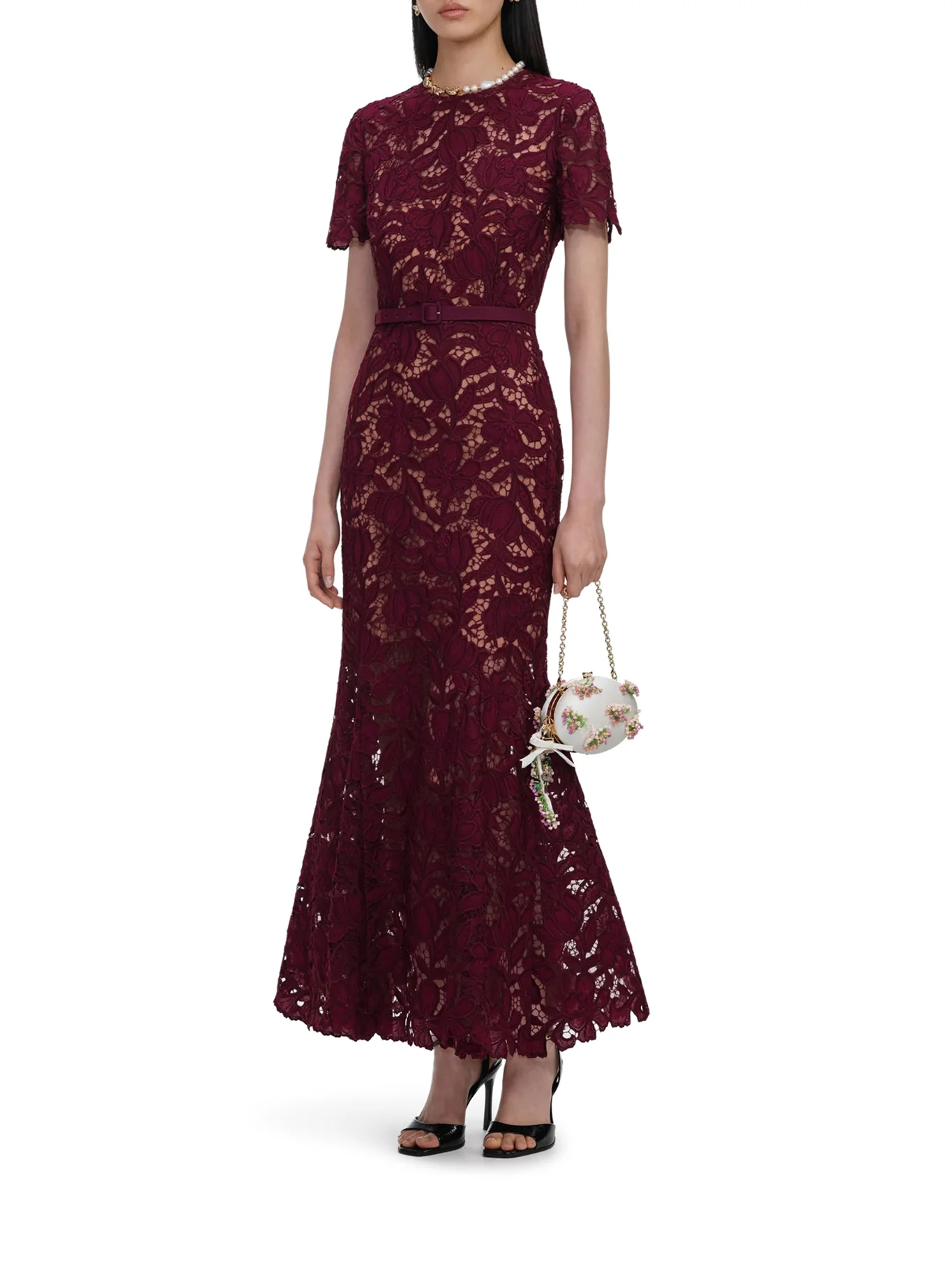 MIDI LACE DRESS - Image 2