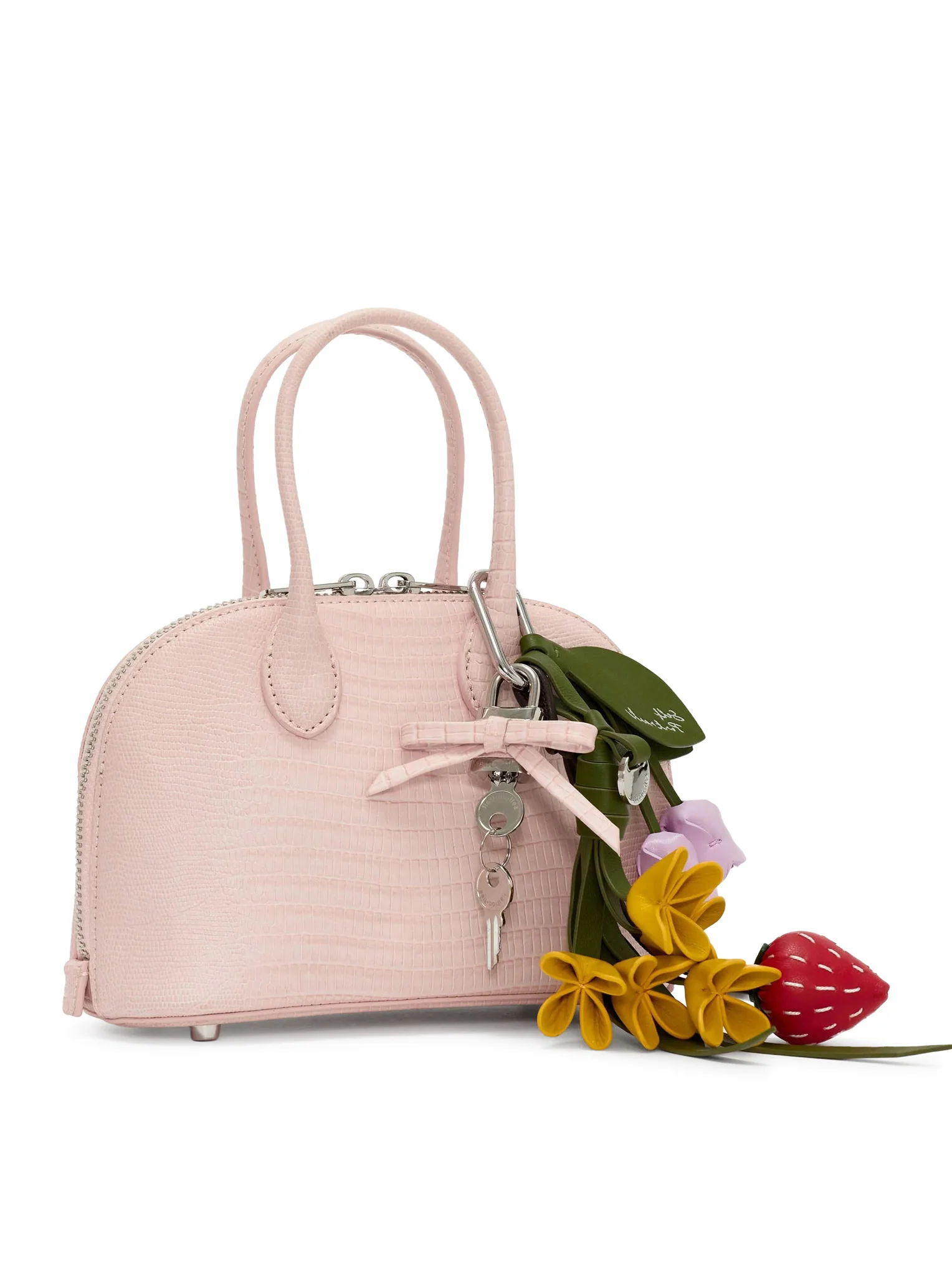 MINI LEATHER BAG WITH PENDANT - Image 3