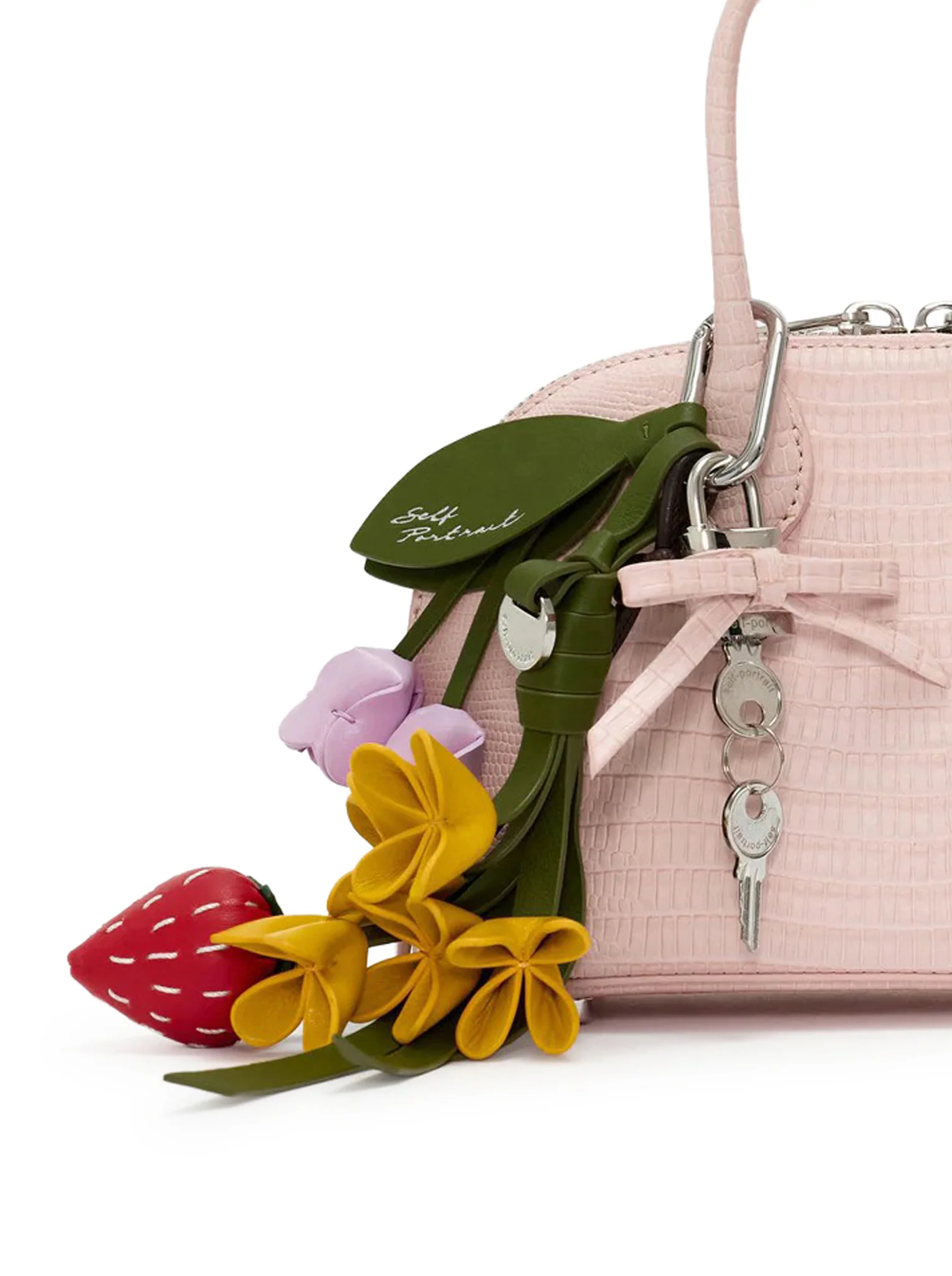 MINI LEATHER BAG WITH PENDANT - Image 5