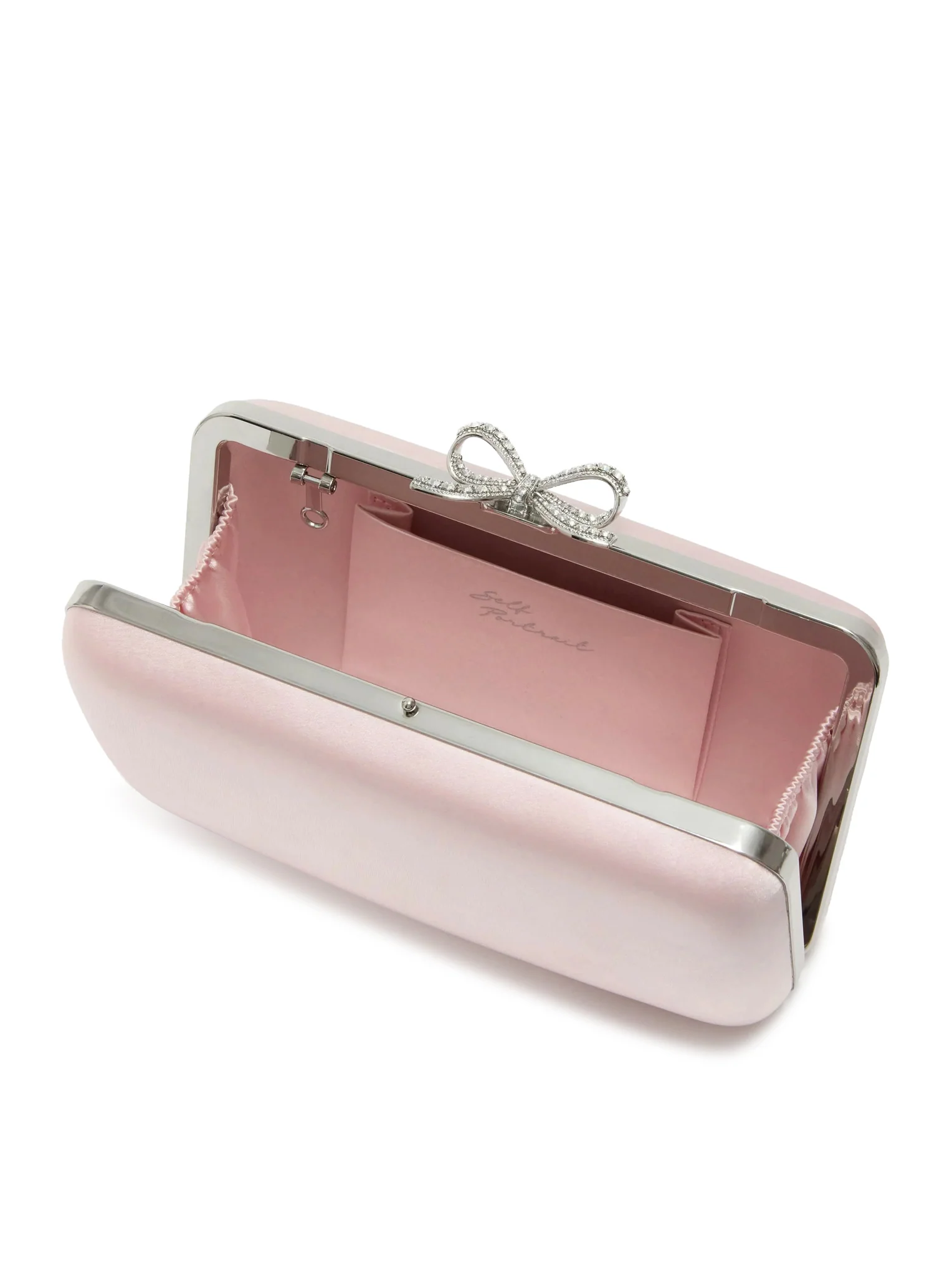 SATIN CLUTCH WITH JEWEL DETAILS - Image 5