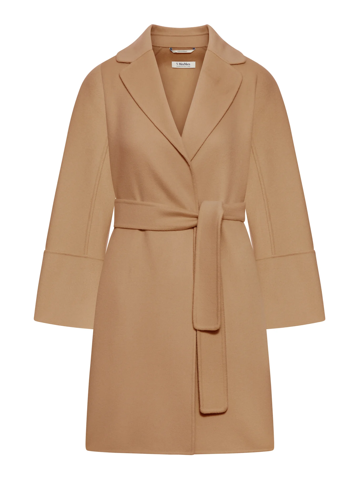 ARONA BELTED WOOL WRAP COAT
