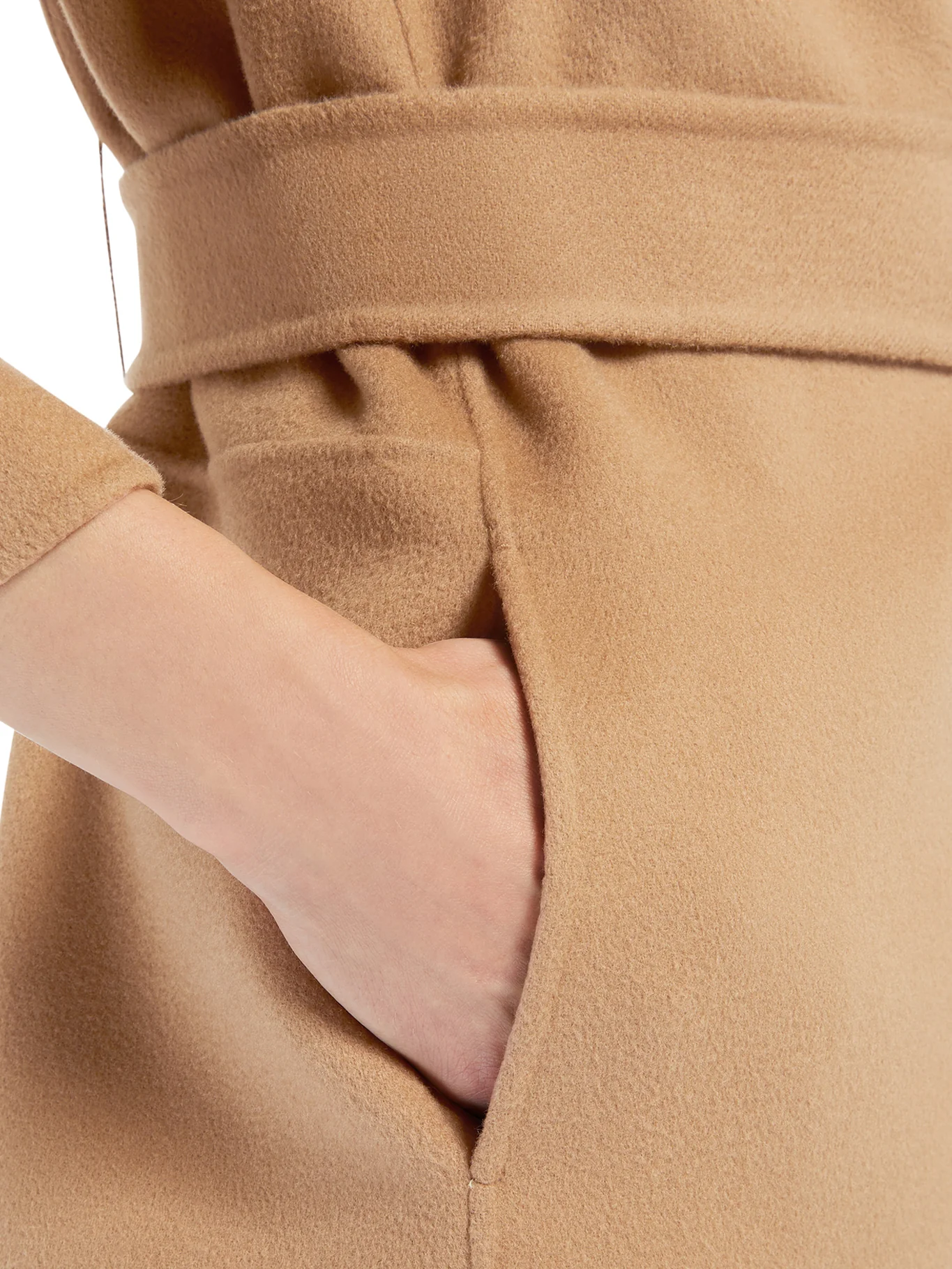 ARONA BELTED WOOL WRAP COAT - Image 5