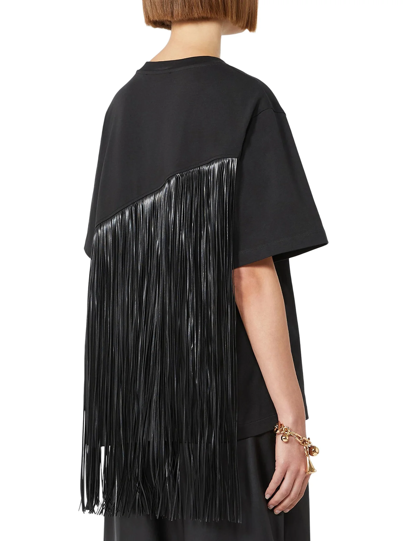 COTTON T-SHIRT WITH FRINGES - Image 4
