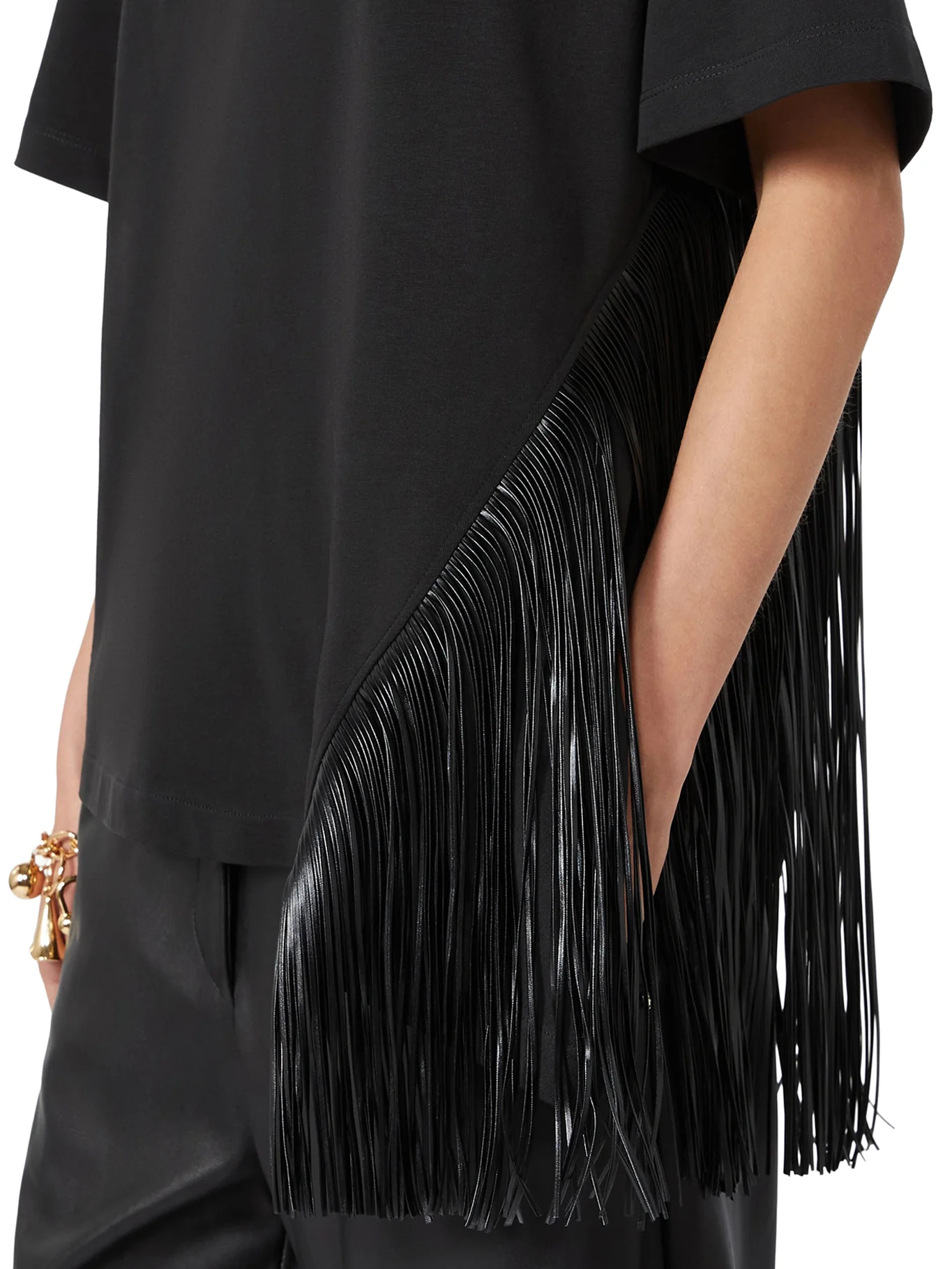 COTTON T-SHIRT WITH FRINGES - Image 5