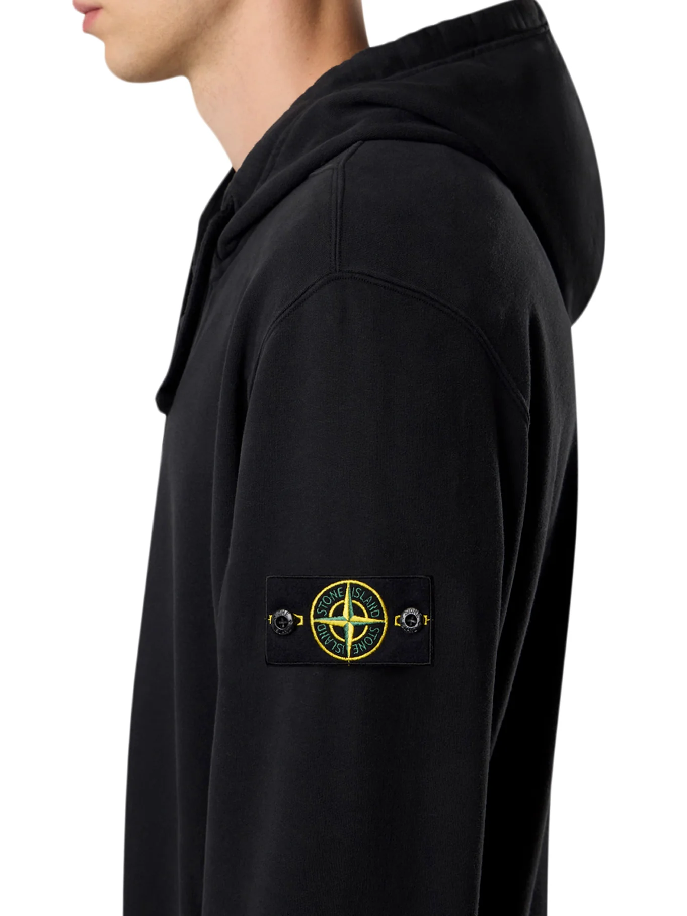 COTTON SWEATSHIRT WITH ZIP, HOOD AND COMPASS LOGO - Image 4