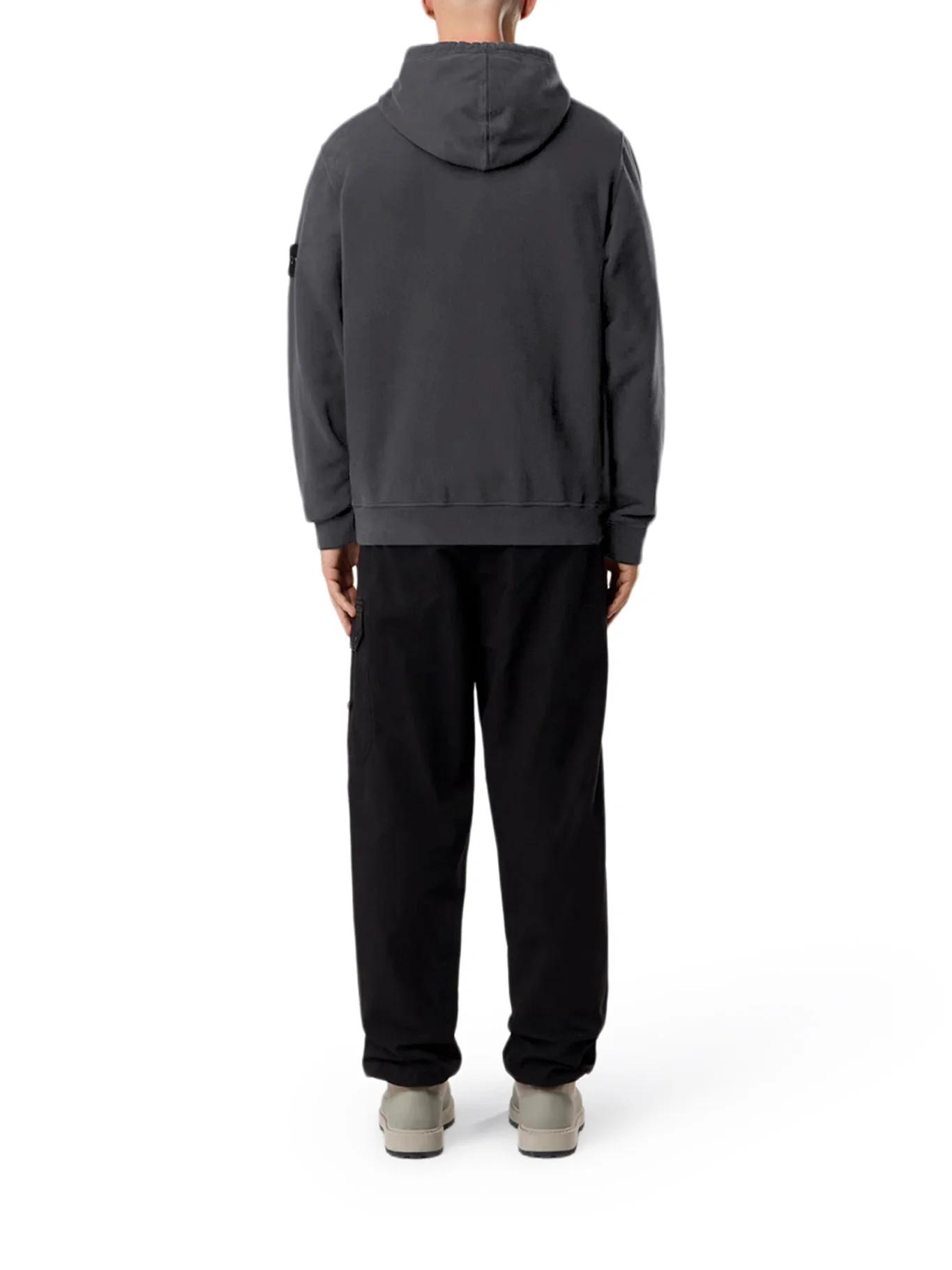 COTTON SWEATSHIRT WITH ZIP, HOOD AND COMPASS LOGO - Image 3