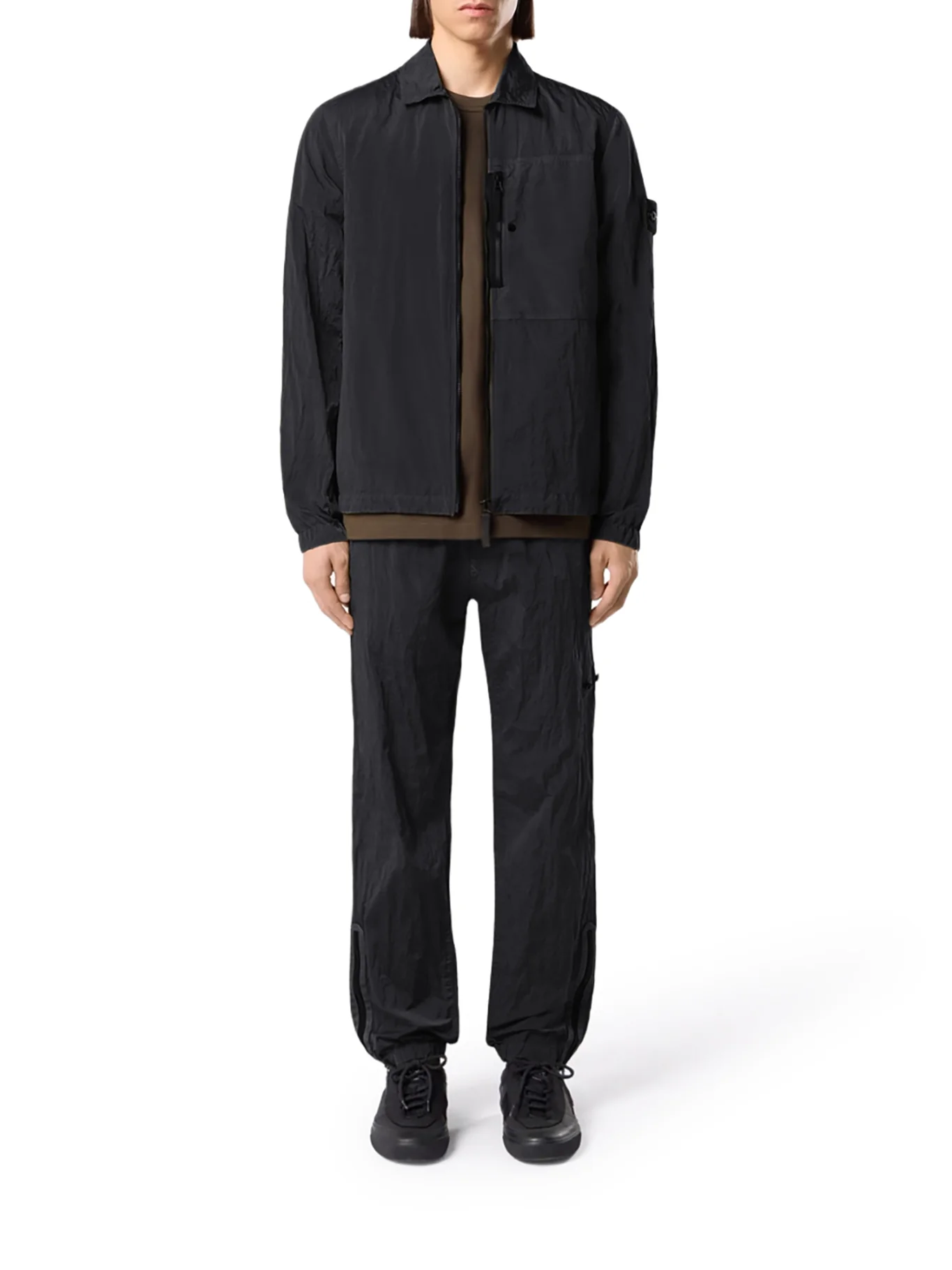 NYLON OVERSHIRT WITH STONE ISLAND BADGE - Image 2