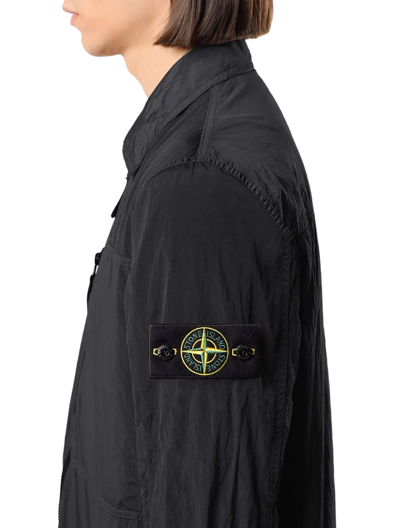 NYLON OVERSHIRT WITH STONE ISLAND BADGE - Image 4