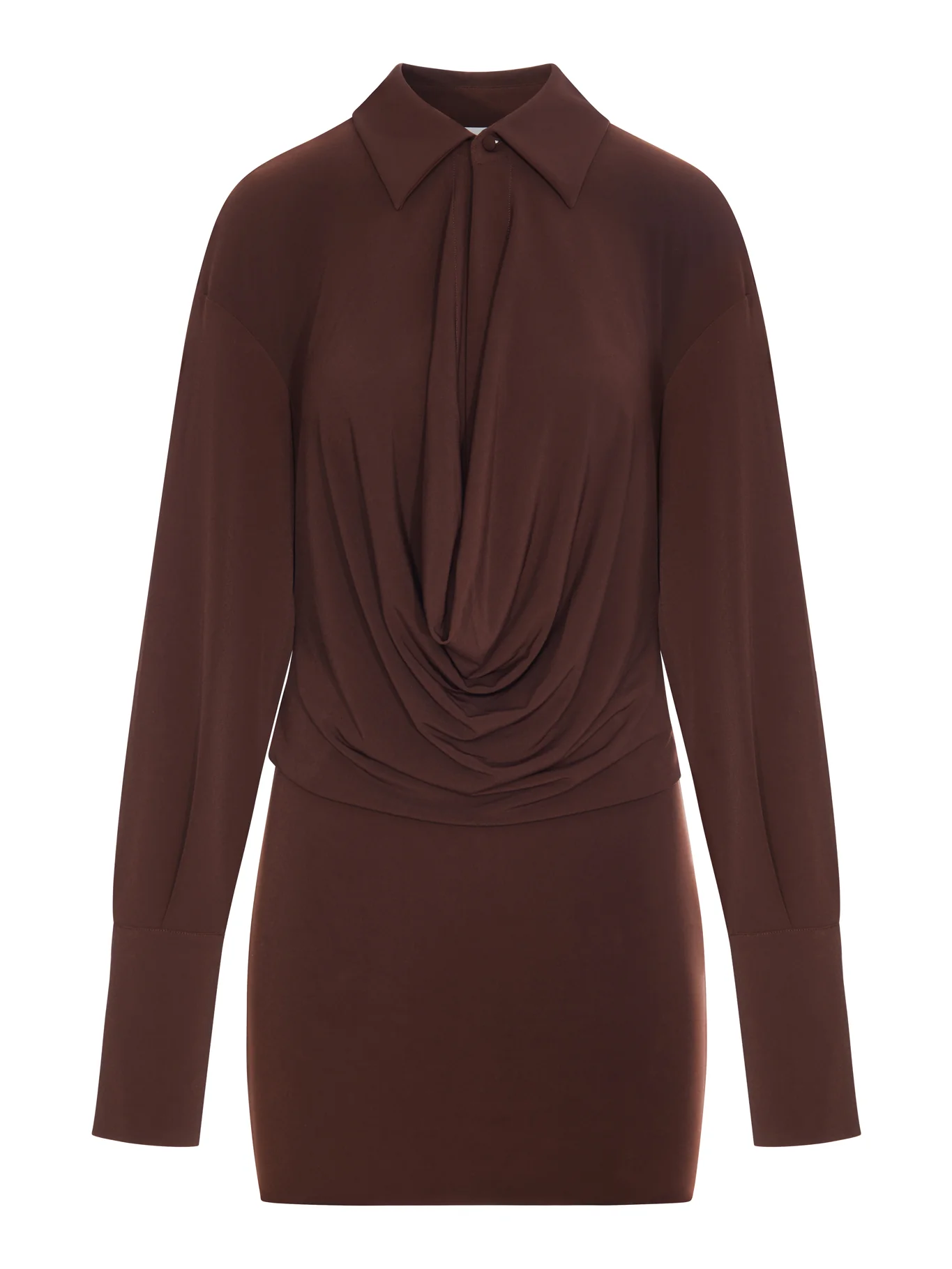 LILIA MINI DRESS WITH DEEP NECKLINE