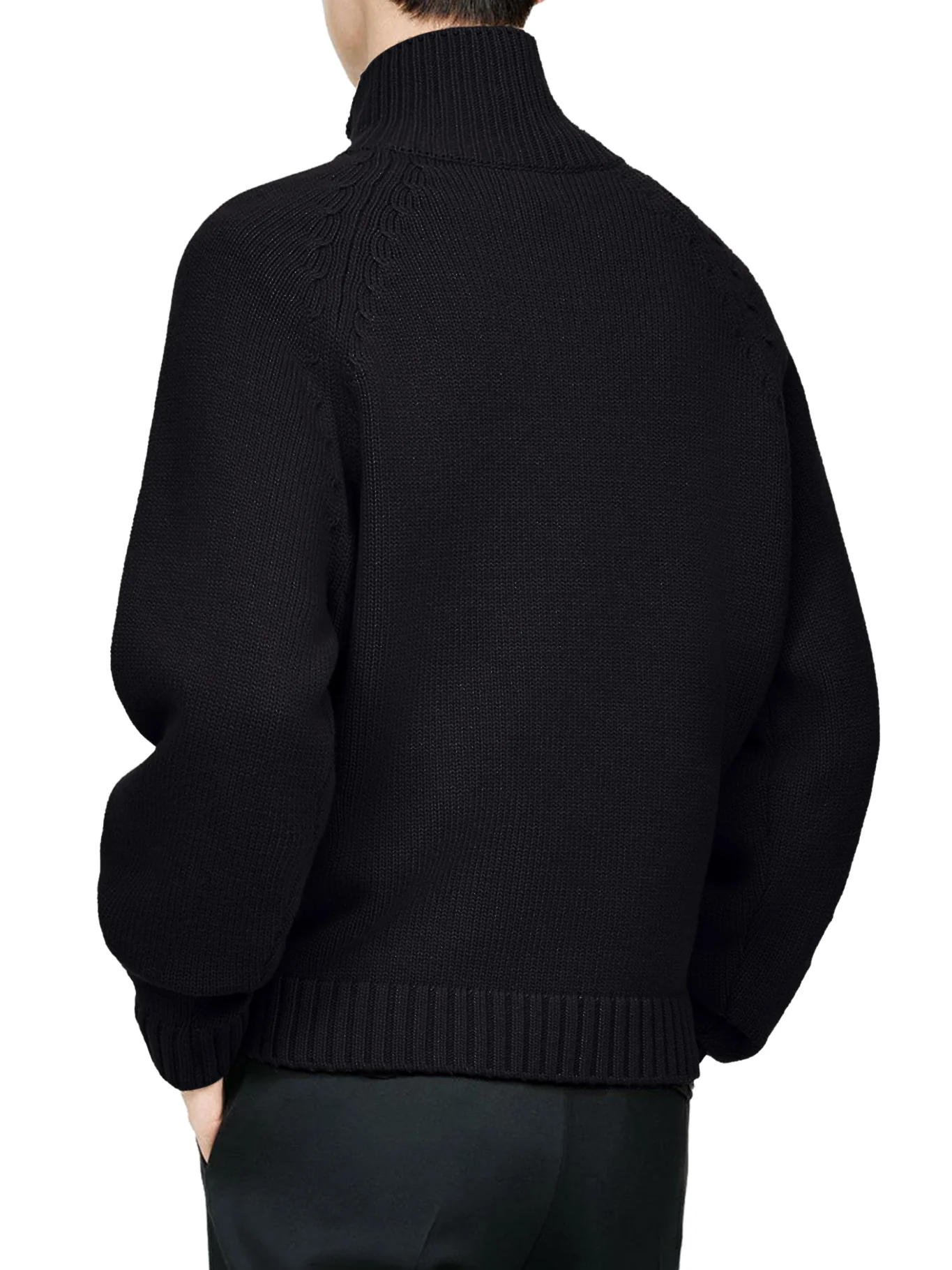CASHMERE WOOL HALF-ZIP SWEATER - Image 4