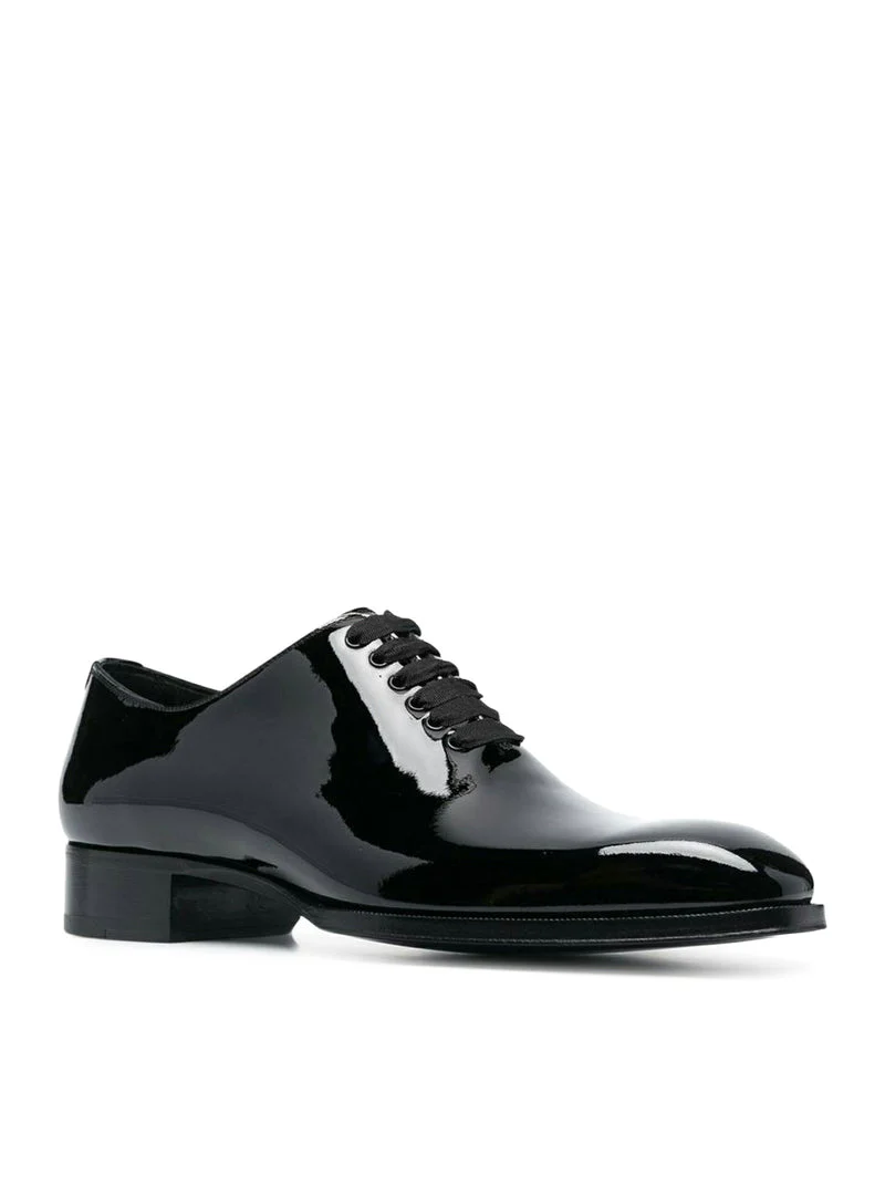 OXFORD ELKAN IN BLACK PATENT - Image 2