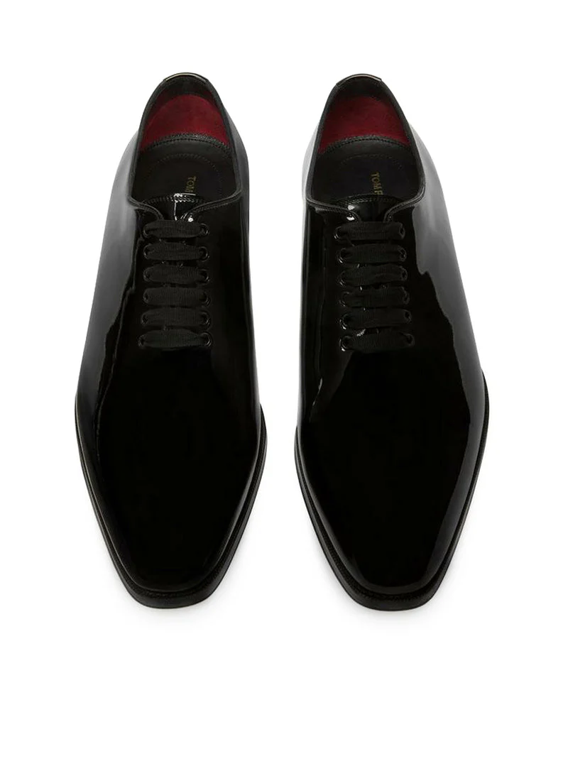 OXFORD ELKAN IN BLACK PATENT - Image 4