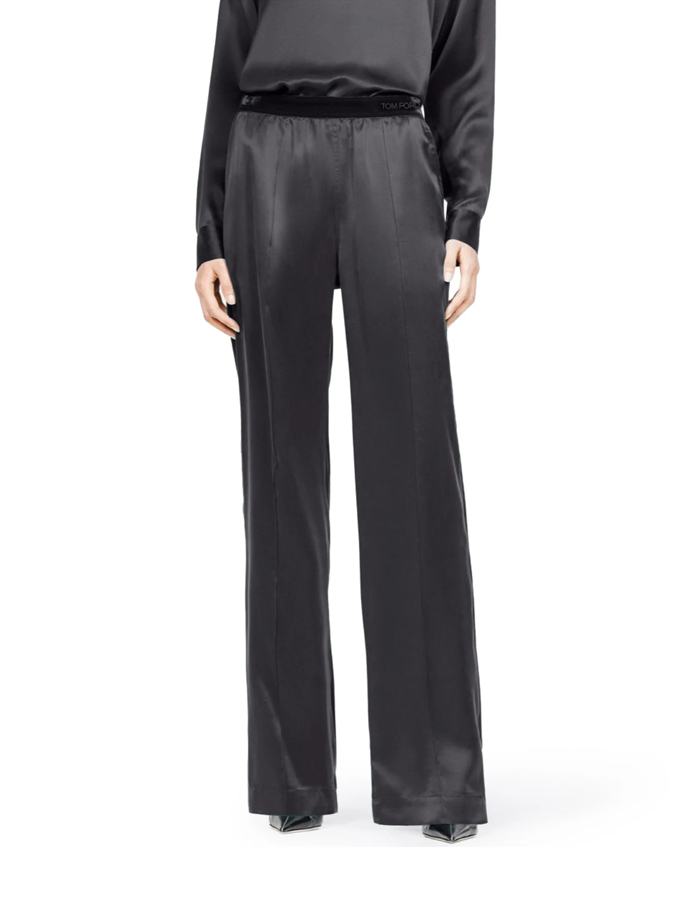 PEACH-FEEL SILK SATIN PJ PANTS - Image 3