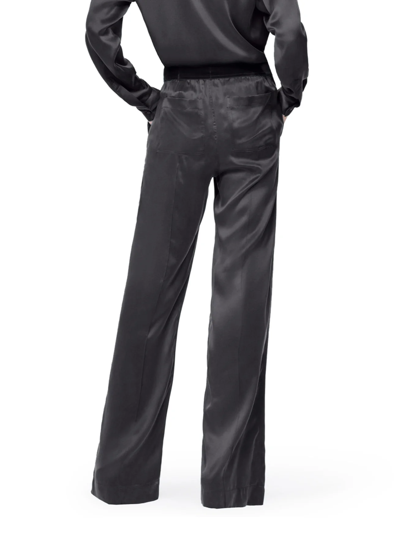 PEACH-FEEL SILK SATIN PJ PANTS - Image 4