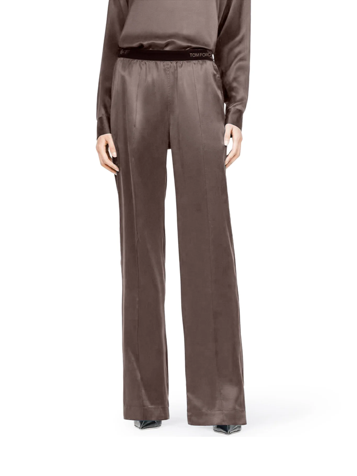 PEACH-FEEL SILK SATIN PJ PANTS - Image 3