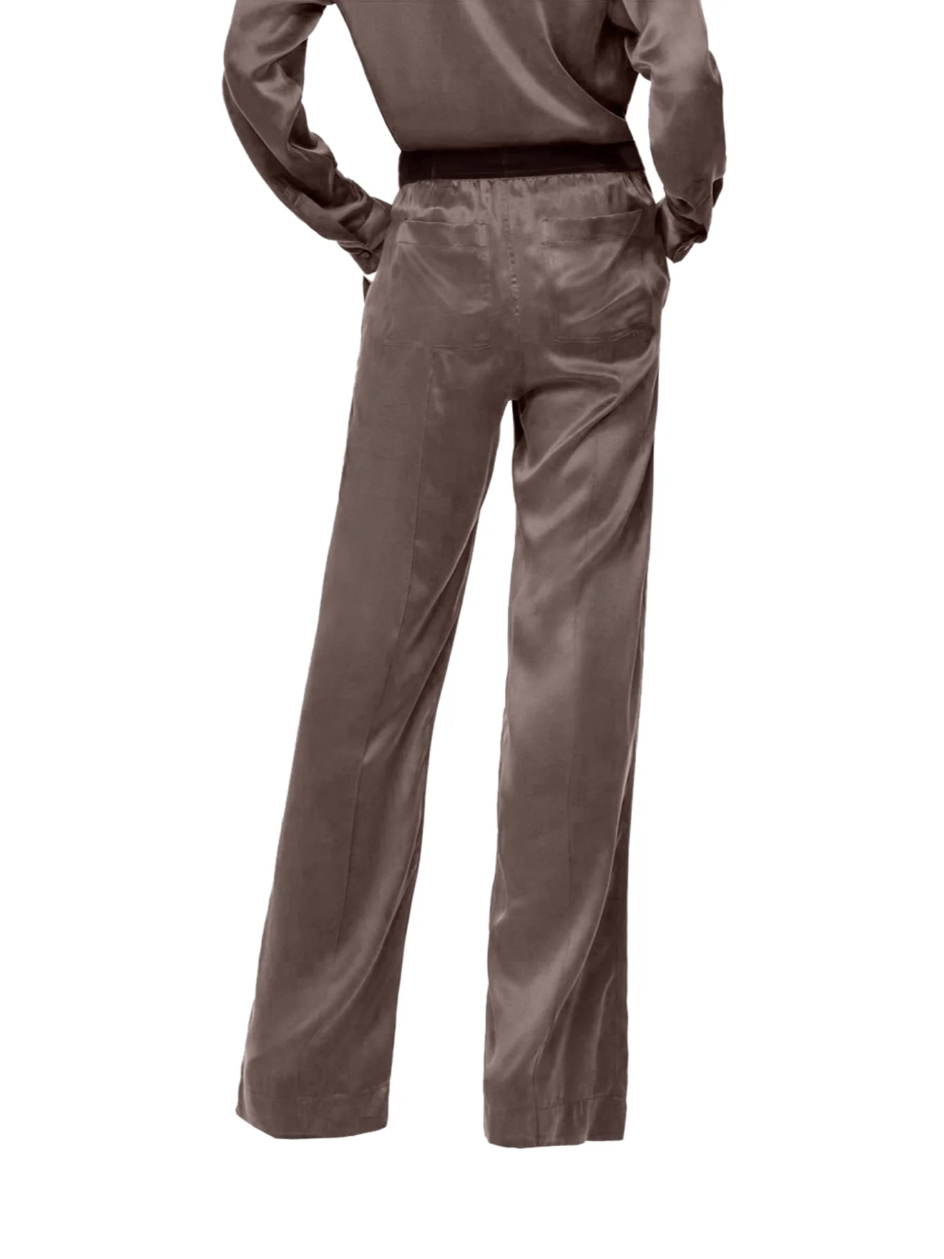 PEACH-FEEL SILK SATIN PJ PANTS - Image 4