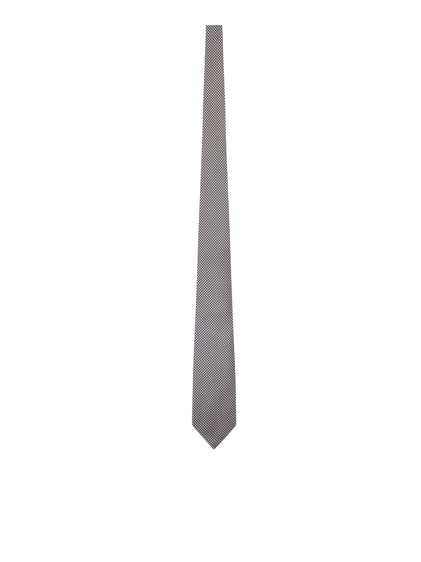 SILK TIE WITH GEOMETRIC PATTERN