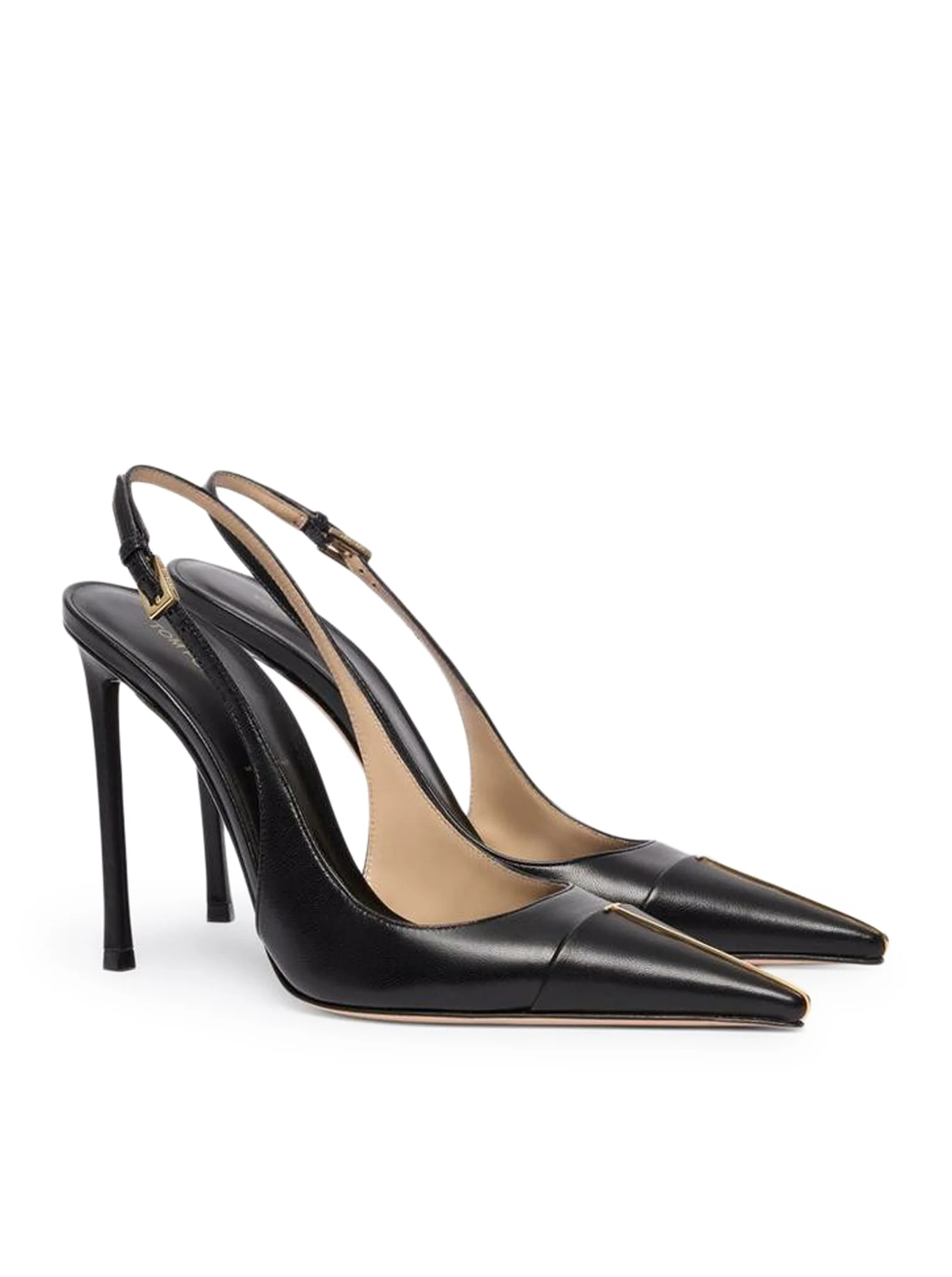SLINGBACK THEA IN POLISHED LEATHER - Image 3
