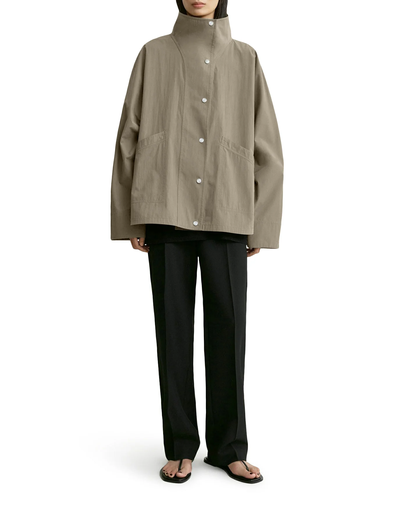 COTTON BLEND PARACHUTE JACKET - Image 2