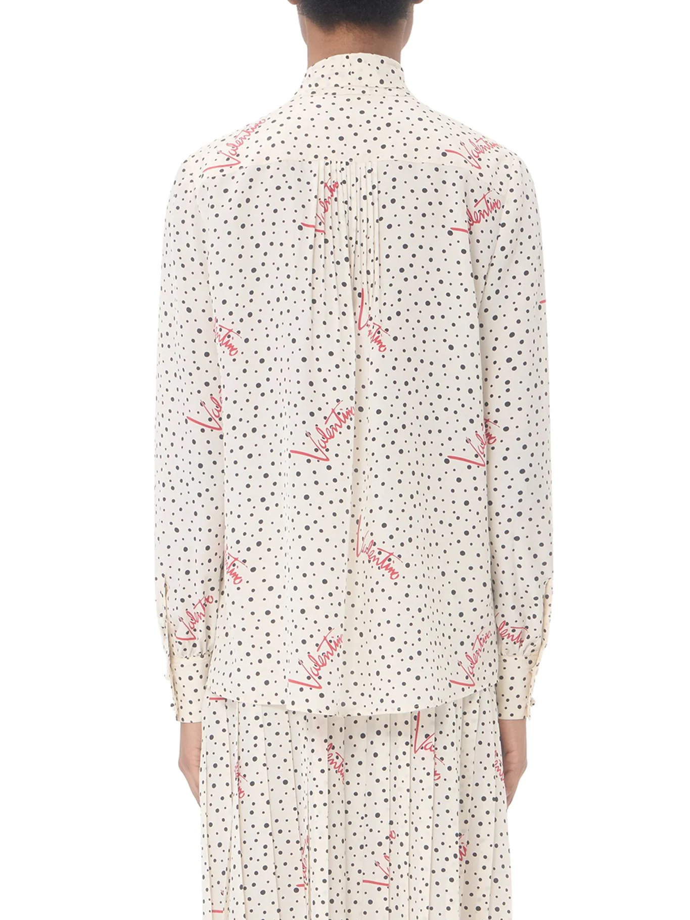 CREPE DE CHINE SHIRT WITH BUBBLES AND POLKA DOT - Image 4